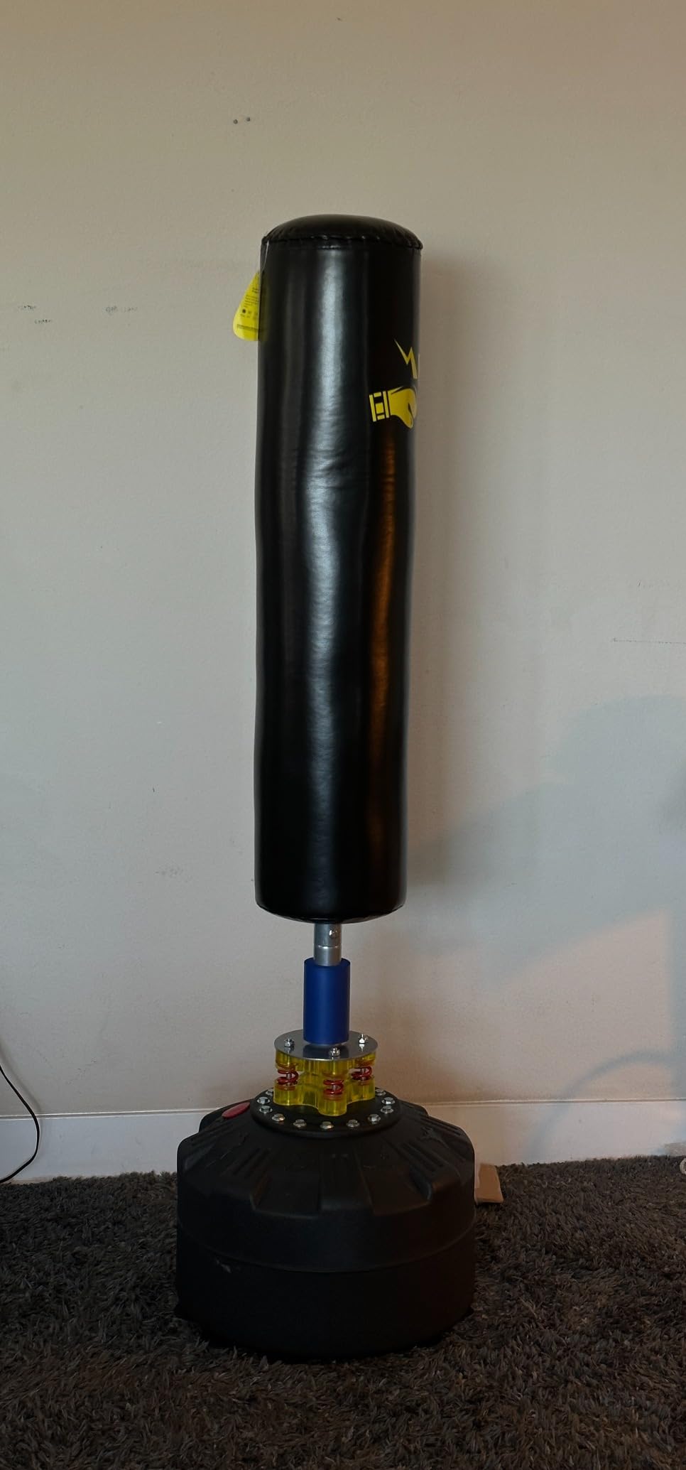 Standing Punching Bag for Adults, Feikuqi 205lbs Heavy Bag for Boxing, Shock Absorber, Suction Cup Base, Stand Up Punching Bag Adult, Standing Kickboxing Bag for Home Office Gym customer photo 1