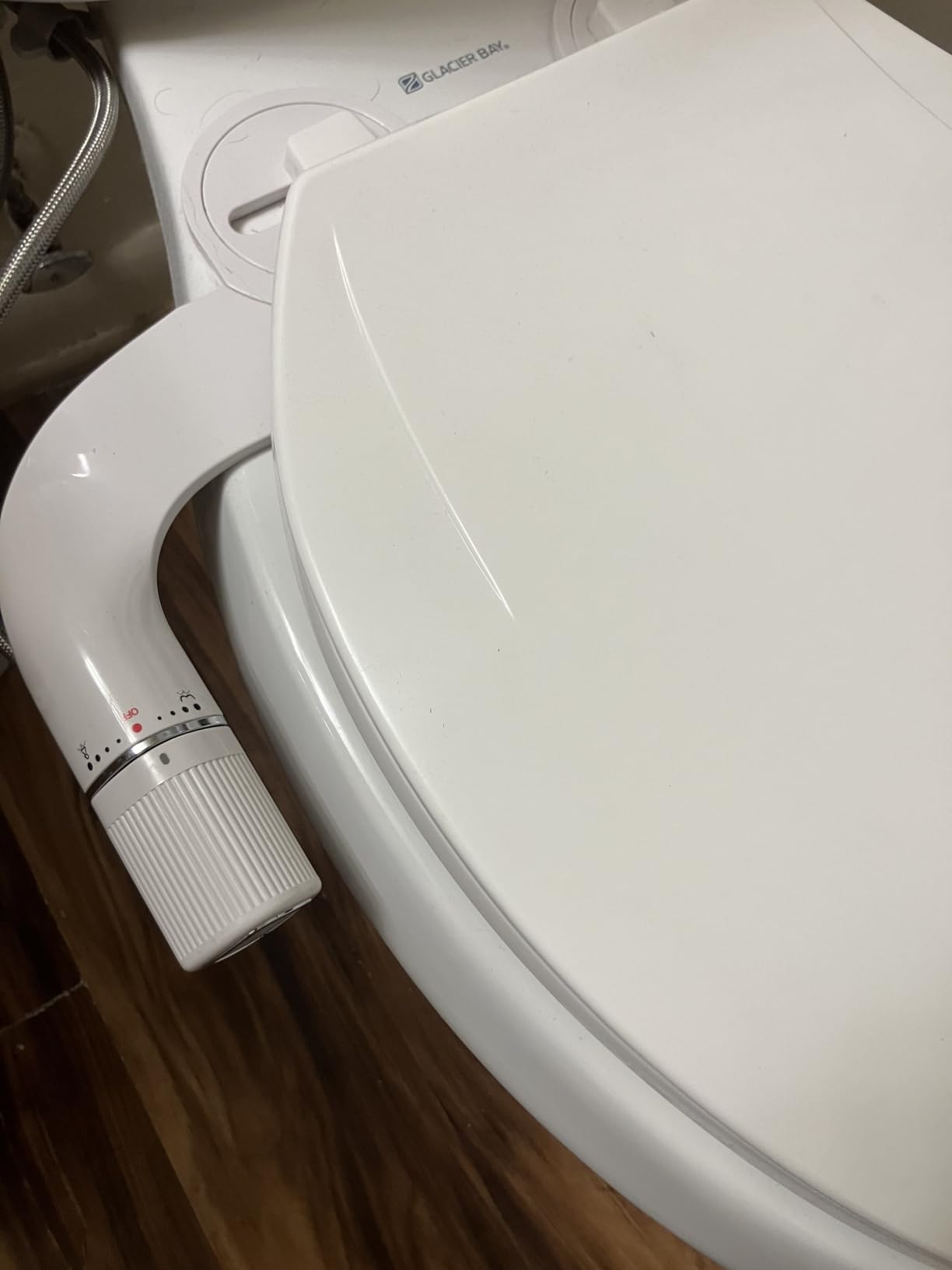 BIGCOW Ultra-Slim Bidet Attachment for Toilet - Dual Nozzle (Frontal & Rear Wash) with Adjustable Cold Water Pressure and Stainless Steel Inlet - Hygienic Solution for Fresh Cleanliness, Silver customer photo 2