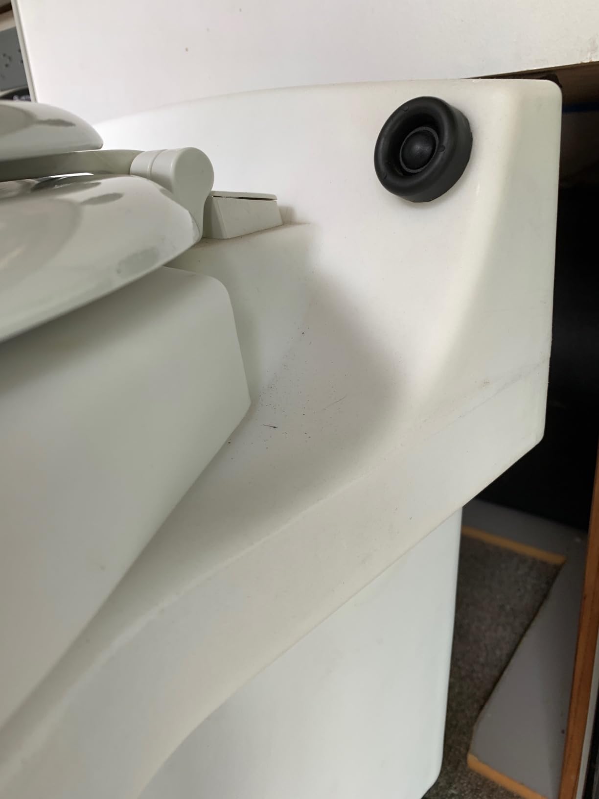 Laveo Dry Flush Toilet - Waterless, Portable, Self Contained and Easier to Use than an Incinerating or Composting Toilet. Great for Tiny Homes, Vans, Boats, Camping, RVs and Off Grid, LDPE, White customer photo 2