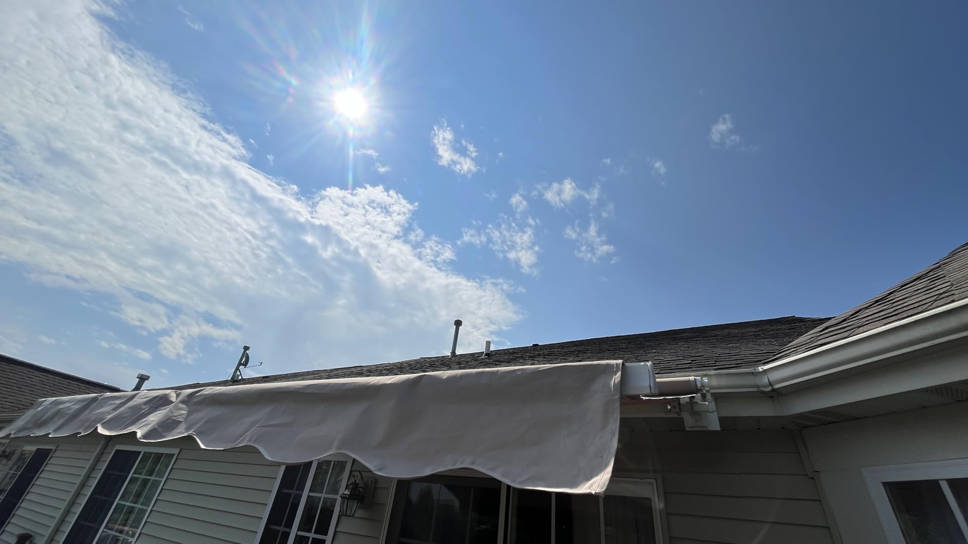 AECOJOY Retractable Awning, 13' x 10' Awnings for Outside, Beige customer photo 2