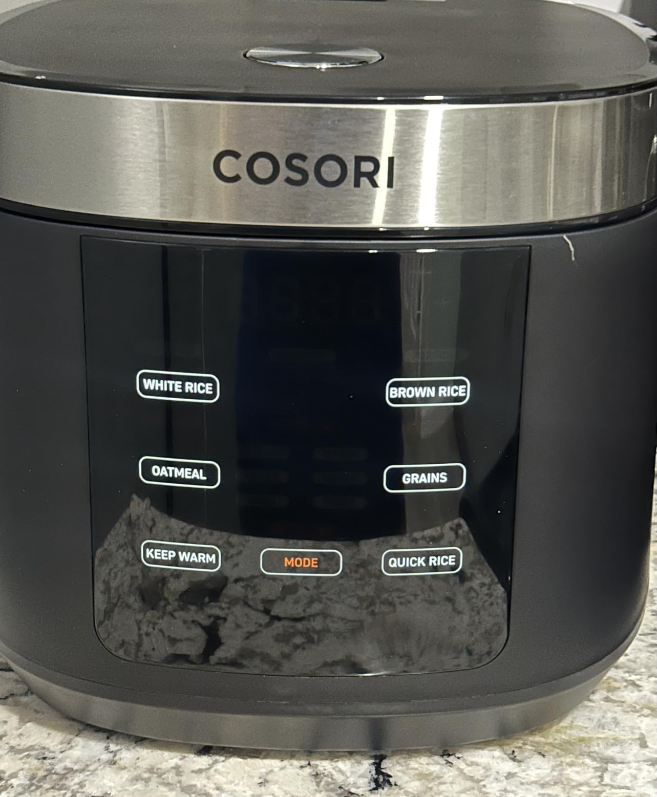 Cosori Rice Cooker 10 Cup, Fuzzy Logic, Ceramic Coating Inner Pot, 18-in-1 | 24H Keep Warm & Delay Timer, Stainless Steel Steamer Basket, Non-stick Ceramic Coating, Saute, Slow Cook, Black customer photo 1