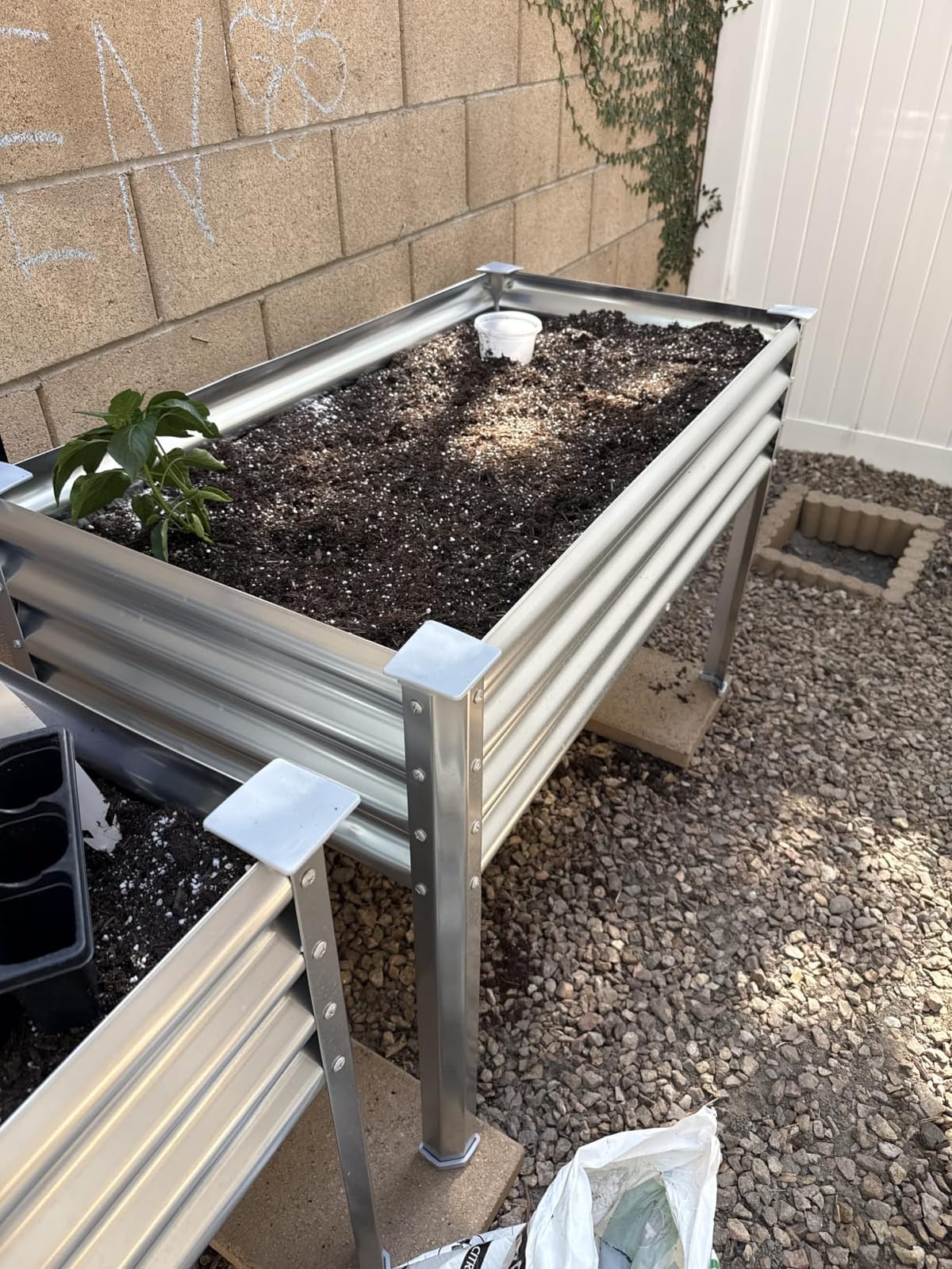 Land Guard Galvanized Raised Garden Bed with Legs, 48x24x32in Large Metal Elevated Raised Planter Box with Drainage Holes for Backyard, Patio, Balcony, 700lb Capacity customer photo 1