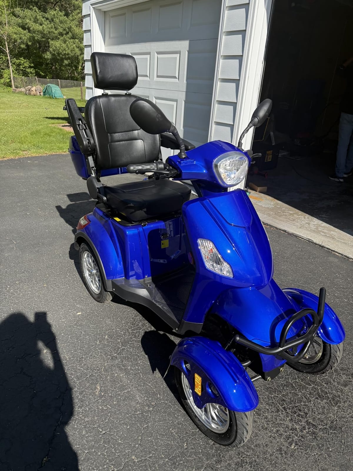 Mobility Scooters for Seniors & Adults 500lbs Capacity - 800W All Terrain Electric Powered Mobility Cart - Heavy Duty Mobility Scooter for Elderly w/Charger Remote Keys (Red) customer photo 1