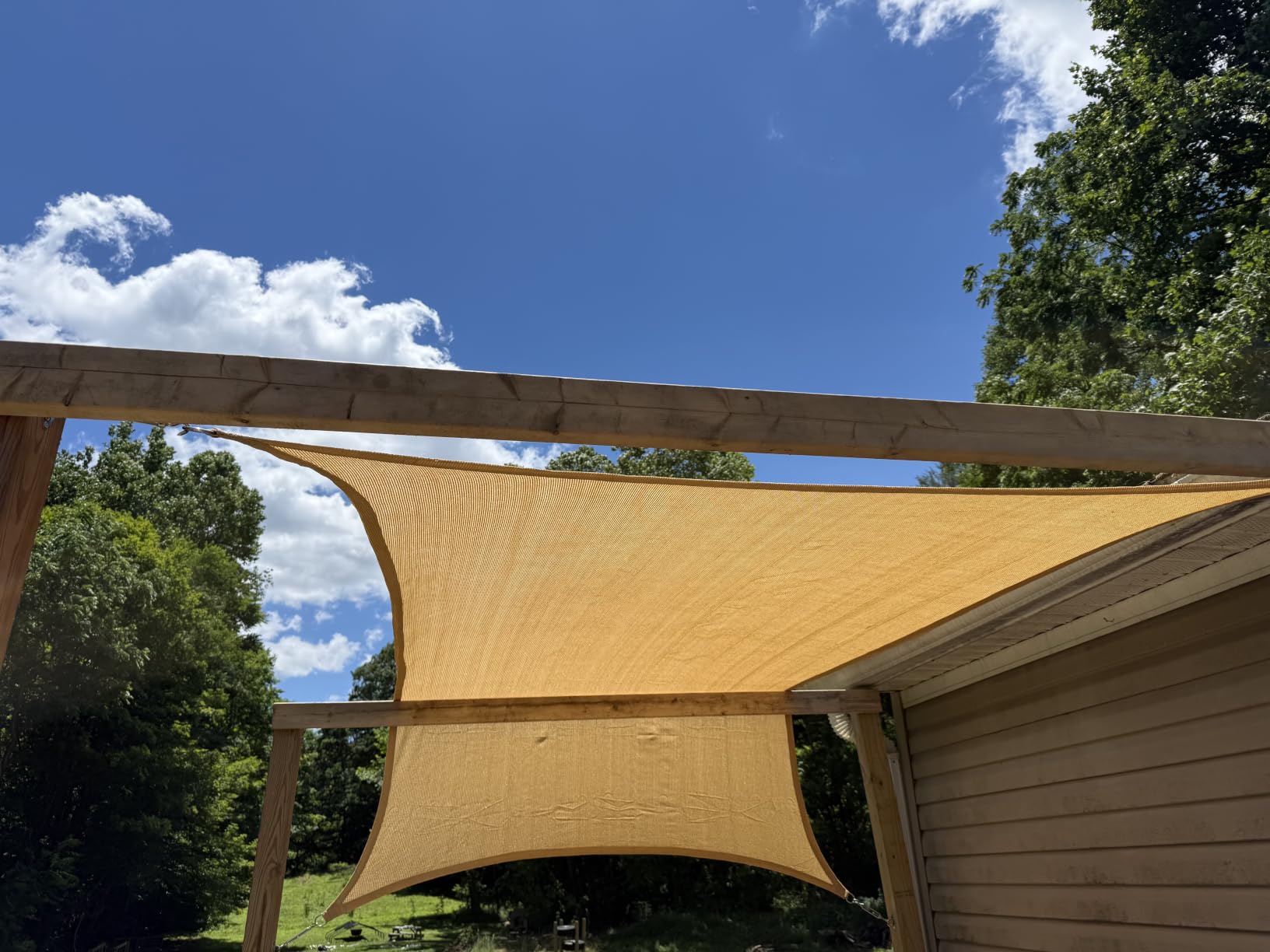 GORILLA GRIP Heavy Duty Sun Shade Sail for Outdoor Patio, 12x16 FT, Gray | UV Protection Rectangle Canopy customer photo 1