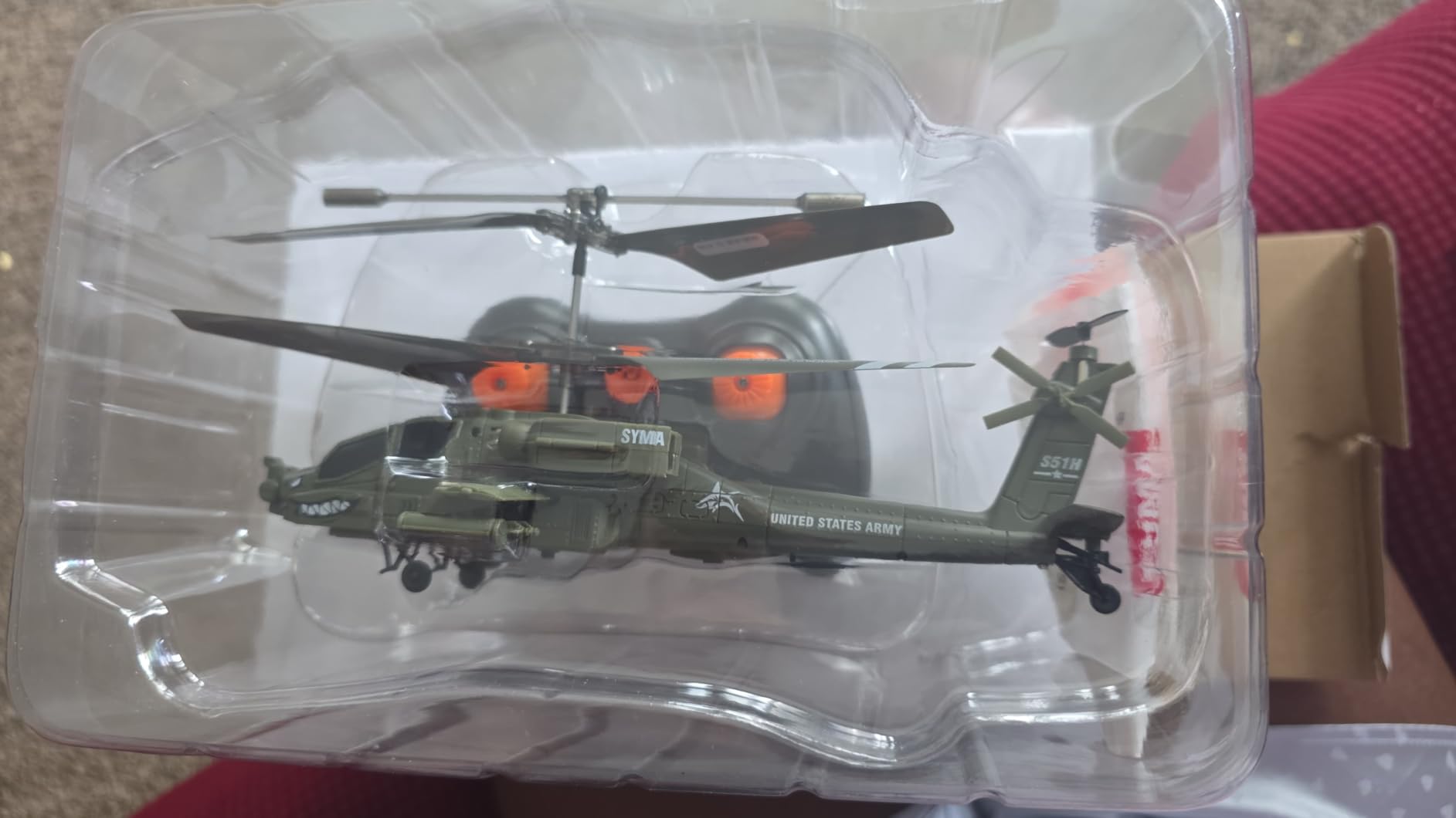 SYMA S51H RC Helicopter for Kids, Military Remote Control Helicopter | One-key Takeoff/Landing, LED Lights, Low-battery Alerts for Beginner Indoor Flying, Patrol Missions and Target Landing Play customer photo 2