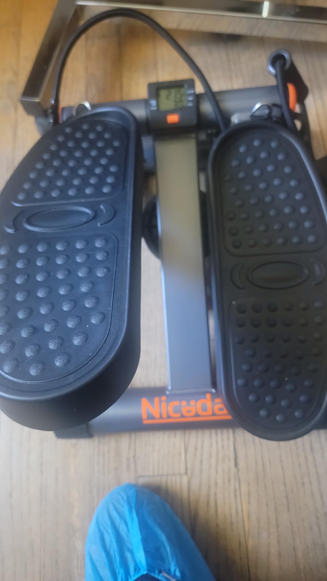 Niceday Steppers for Exercise at Home, Mini Stepper with 300LBS Capacity | Stair Stepper with Resistance Bands, Hydraulic Fitness Stepper with LCD Monitor, Twist Stepper Machine for Full Body Workout customer photo 2