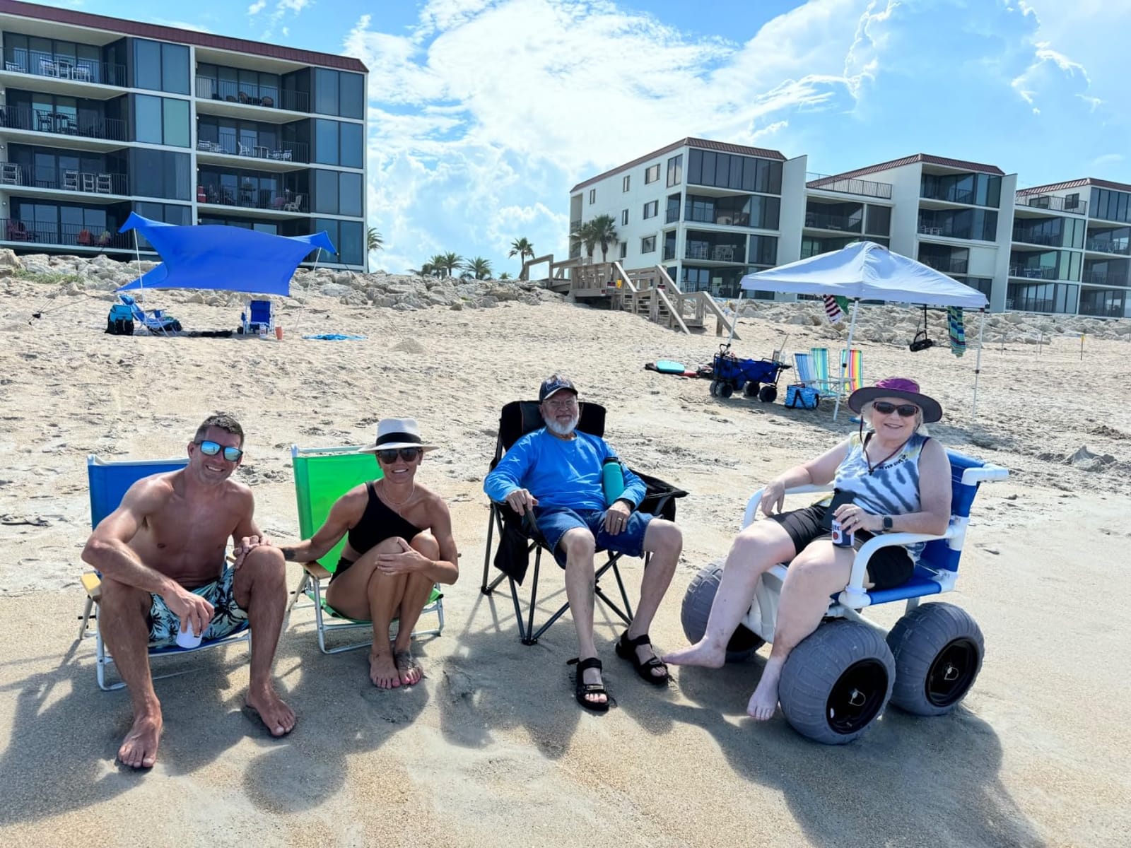 Beach Wheelchair for Soft Sand, 16