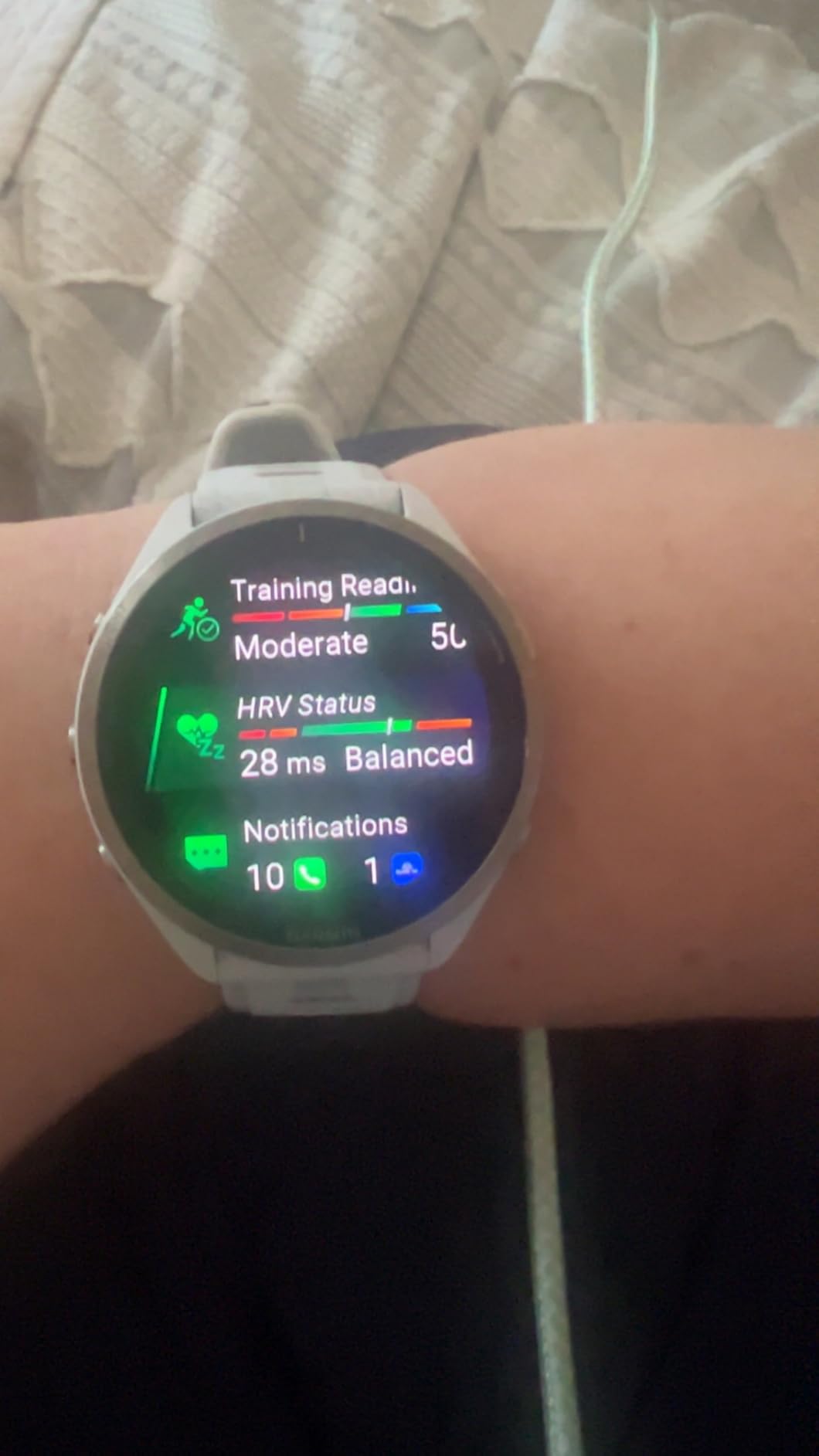 Garmin Forerunner 965, Running Smartwatch, 47mm, Black/Powder Gray | Maps, Advanced Training Metrics & Recovery Insights, Maps, Music On Your Wrist, Garmin Coach, Daily Suggested Workouts customer photo 2
