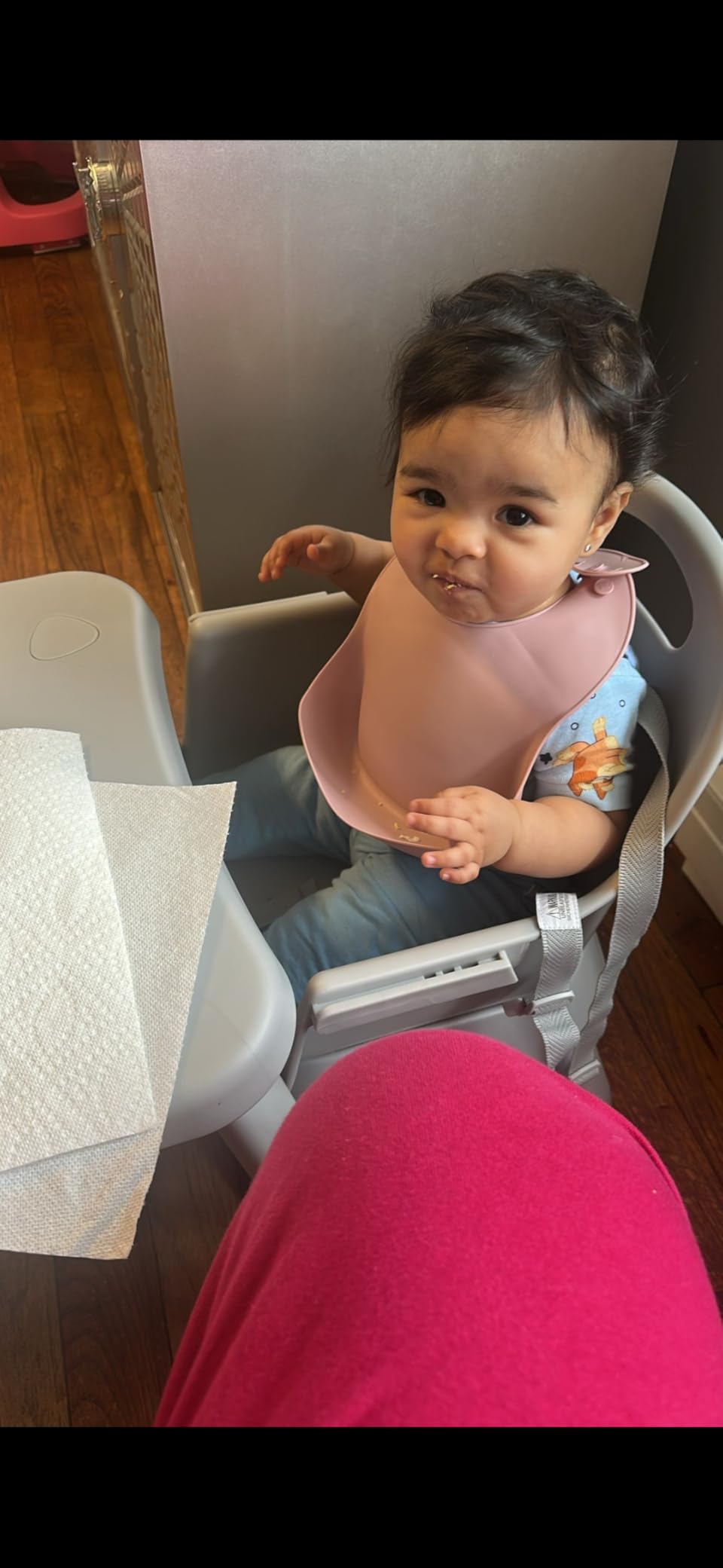 INFANS 8 in 1 Baby High Chair, Convertible Highchair for Babies and Toddlers, Infant Dining Booster Seat, Building Block Table, Kids Stool Table Chair Set with Removable Tray customer photo 1