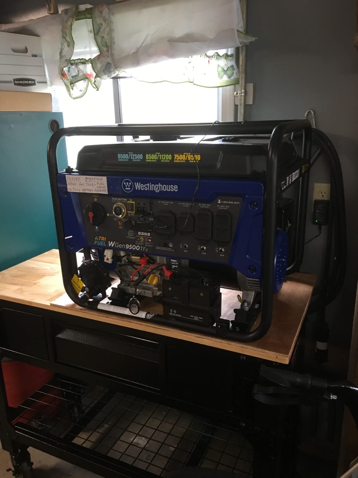 Westinghouse 12500 Peak Watt Tri-Fuel Home Backup Portable Generator, Remote Electric Start, Transfer Switch Ready, Gas, Propane, and Natural Gas Powered customer photo 1