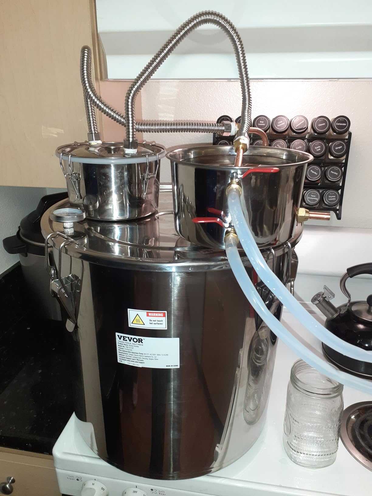 VEVOR Alcohol Still 8 GAL / 30 L Alcohol Distiller Kit with Thumper Keg customer photo 2