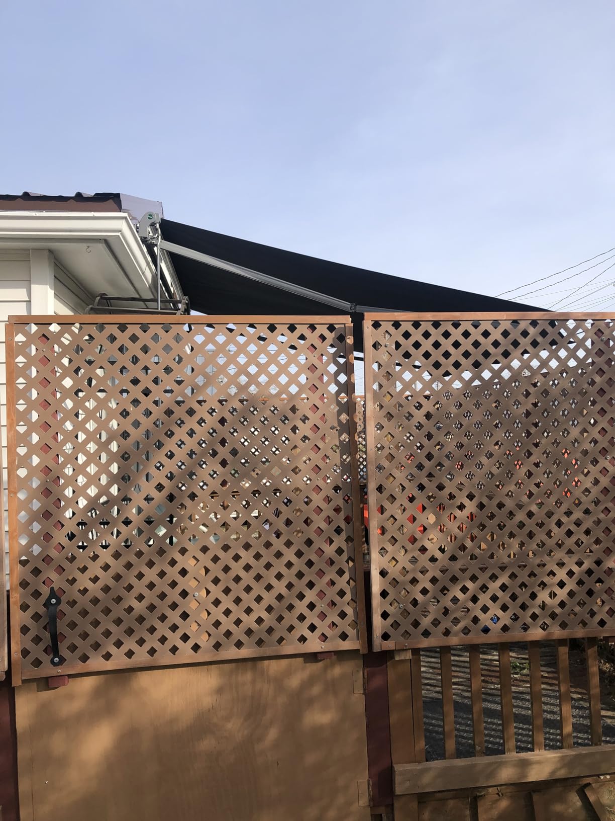 PATISOL 10'x8' Patio Manual Retractable Awning Fully Assembled, Dark Grey customer photo 1