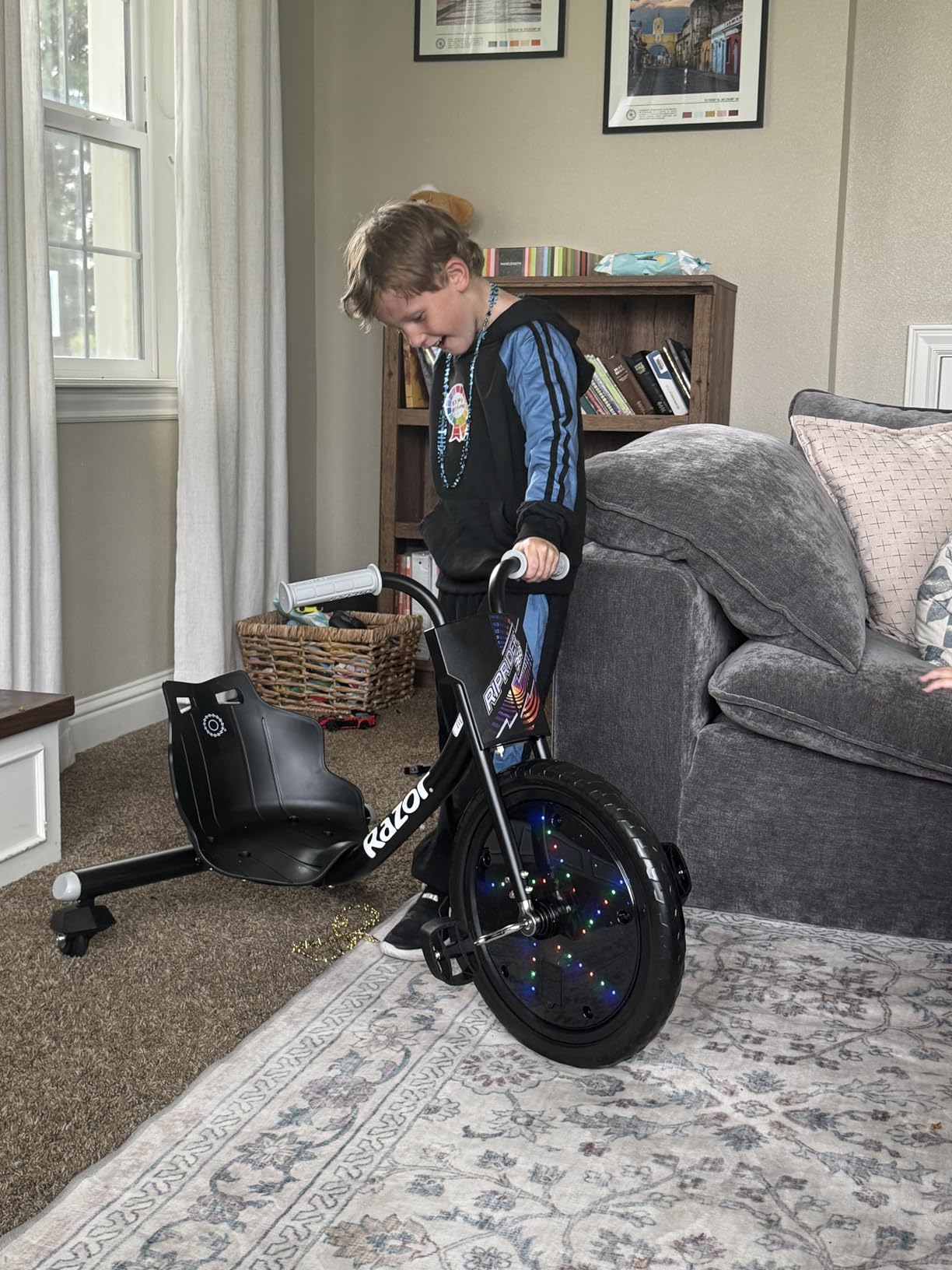 RipRider Lightshow 360 Drift Trike | Pedal Drifting Tricycle (Black) customer photo 1