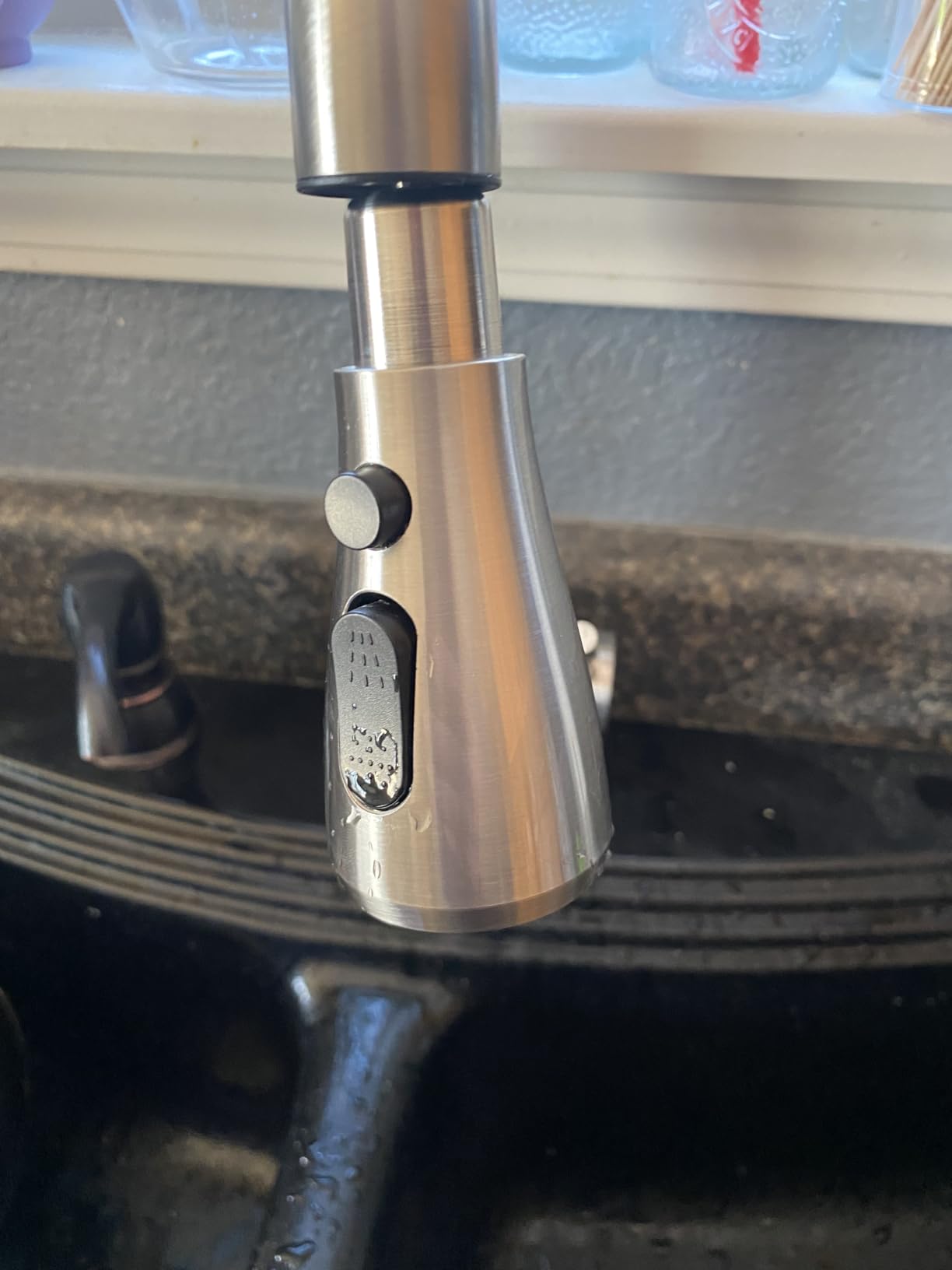 VFAUOSIT Touchless Kitchen Faucet with Pull Down Sprayer, Brushed Nickel | 3 Spray Modes, cUPC/CEC Certified, SUS304 Steel, Fingerprint-Resistant Finish, Ceramic Disc Valve, Single-Handle Control customer photo 1
