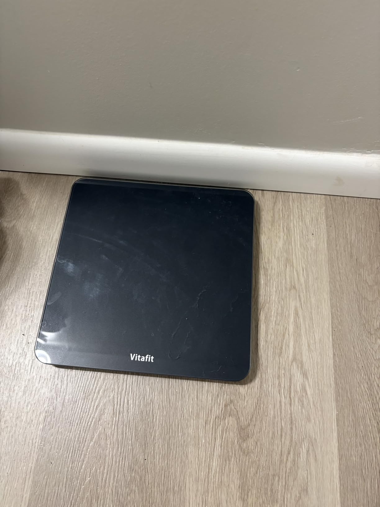Vitafit Bathroom Scale for Body Weight High Accuracy 0.1lb, 400lb, LED | Professional Factory Since 2001 Digital Weighing Scales for Home Use, Step On and 3xAAA Battery Included, Spray Silver Black customer photo 1
