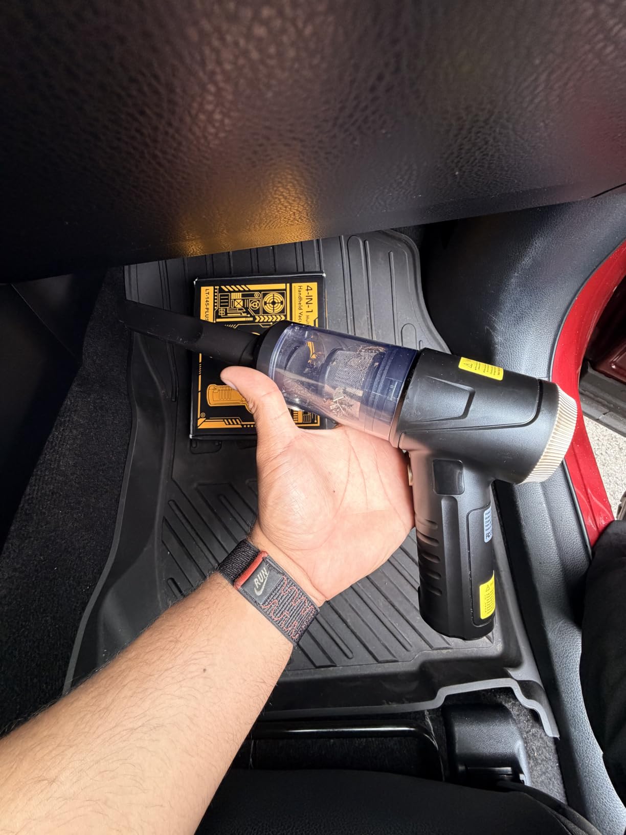 Handheld Vacuum Cleaner 26000Pa Suction with Brushless Motor, 4-in-1 Portable Mini Car Vacuum with 3 Suction Modes, Cordless Vacuum with LED Light, Type-C Charge for Car, Office Desk, Keyboards customer photo 2