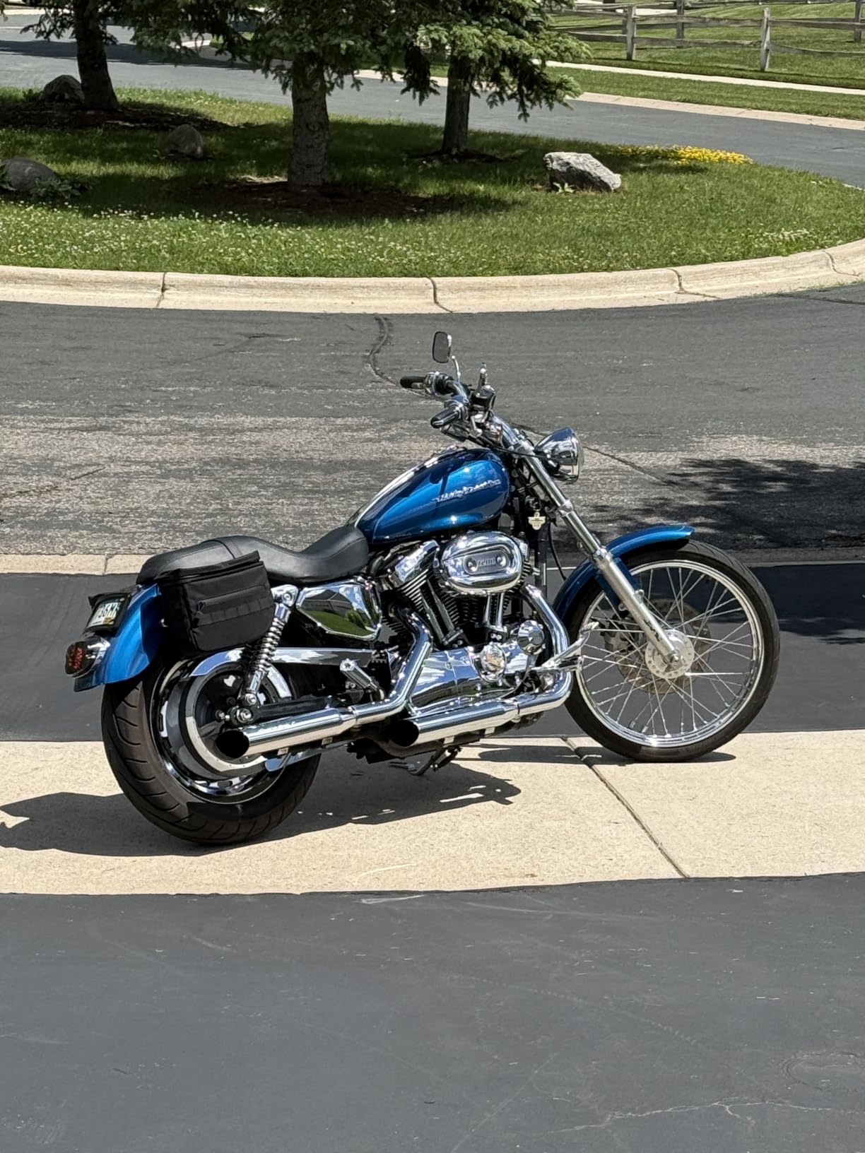 Motorcycle Saddlebags Saddle Bags Luggage Bags 14.5L Universal Travel Knight Rider Storage Bag for Harley Softail Dyna Sportster customer photo 1