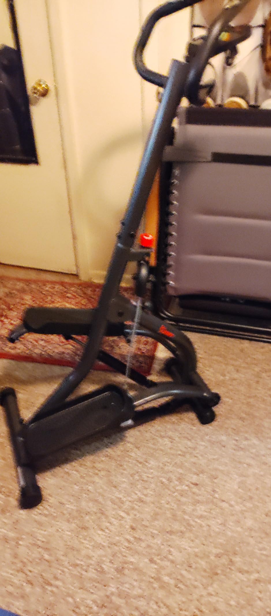 Sunny Health & Fitness Extended Stride Climbing Stair Stepper with Handlebar - Folding Climbing Stepper, Adjustable Step Height, SunnyFit App, Hydraulic Resistance, Pulse Sensors, Device Holder customer photo 2
