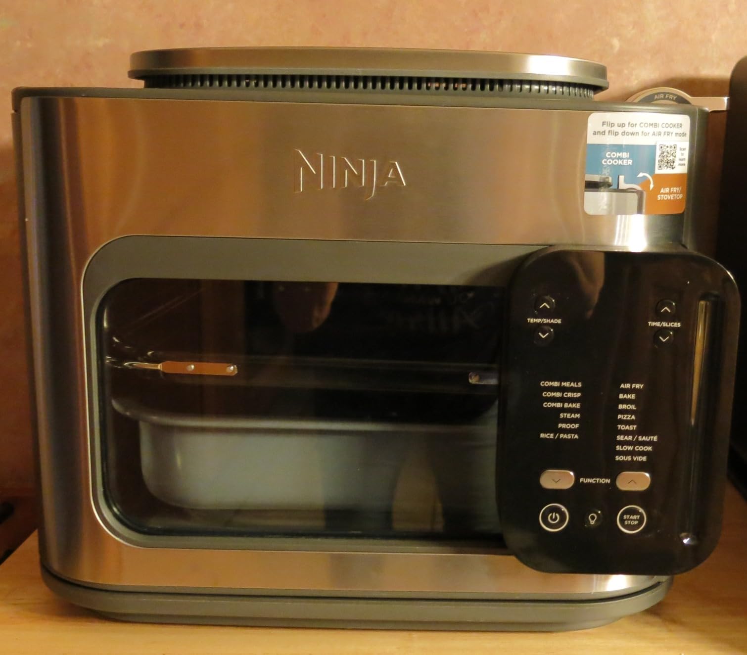 Ninja Combi All-in-One Multicooker & Air Fryer, Stainless Steel, SFP701 | Cooks complete family meals in 15 mins, HyperSteam + Air Fry, 14-in-1, Bake, Roast, Slow Cook & more, 3 accessories included. customer photo 1