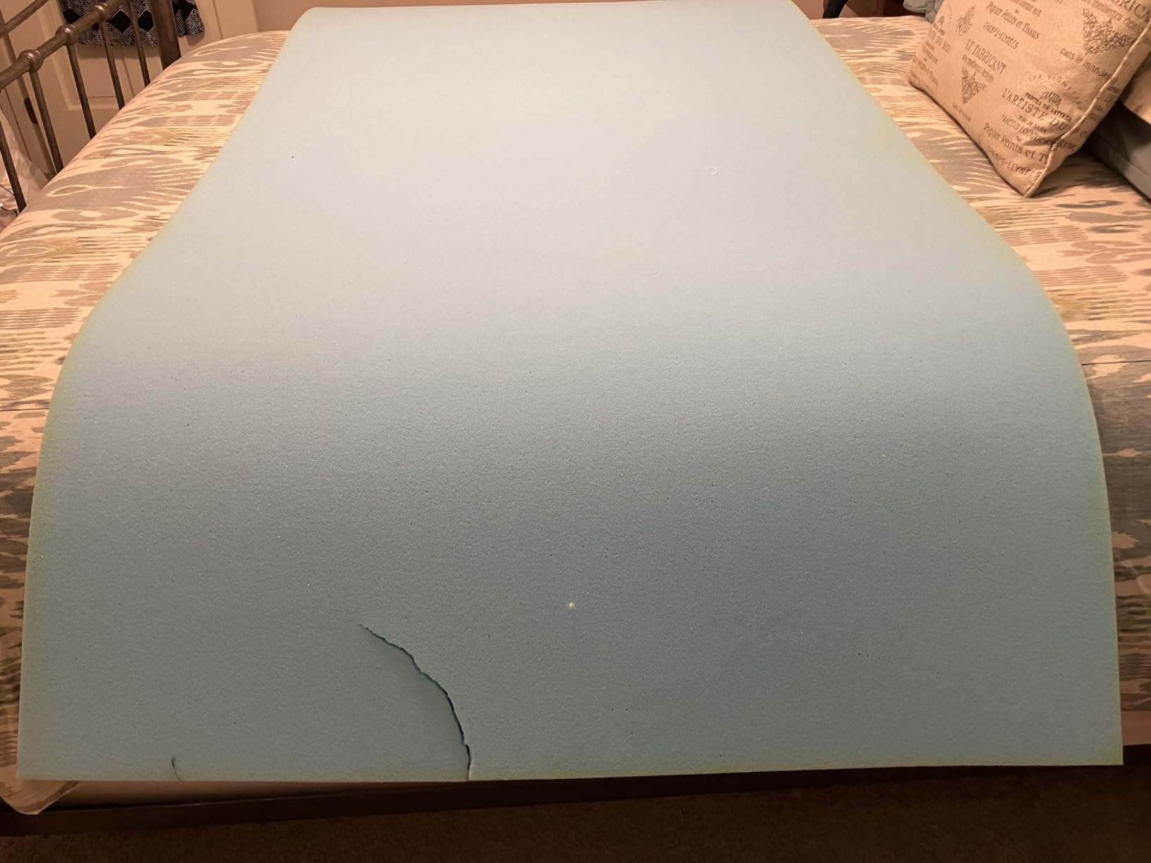 MASVIS Queen Size Dual Layer 4 Inch Memory Foam Mattress Topper, 2 Inch Cooling Gel Memory Foam and 2 Inch Pillow Top Mattress Pad Cover for Back Pain, Medium Support customer photo 2