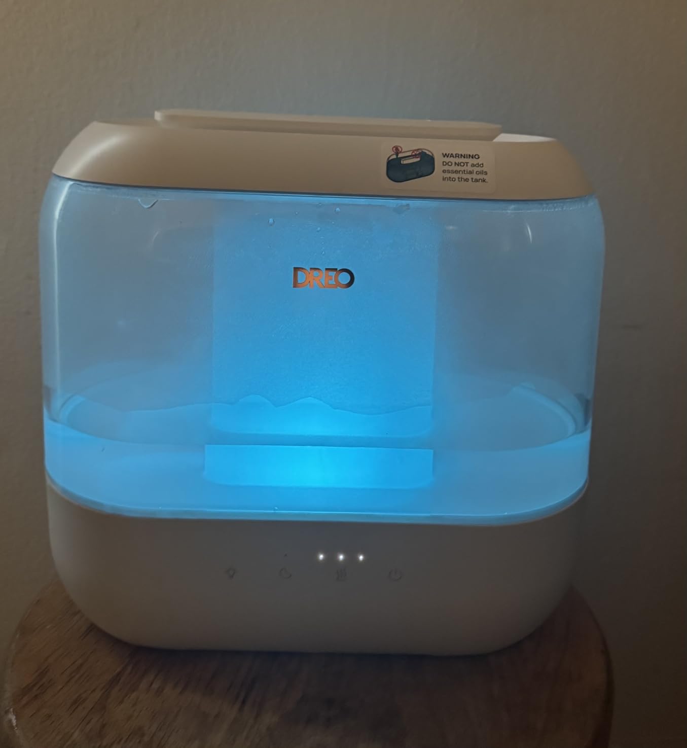DREO 4L Humidifiers for Bedroom, 36H Runtime, 28 dB Quiet, HM311, Easy to Refill & Clean, BPA-Free, Nightlight, Supersized Air Humidifiers for Large Room, Baby Nurseries, Plants, Indoor customer photo 2
