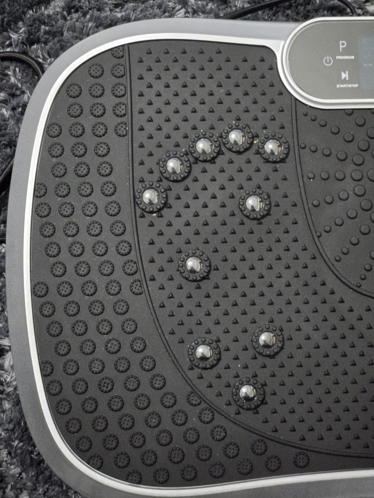 AXV Vibration Plate Fitness Platform Exercise Machine Body Vibrating Board | Curved Design Powerful 200W Bluetooth Oscillating Shake Plate for Lymphatic Drainage Recovery Whole Body Toning With Handles customer photo 2