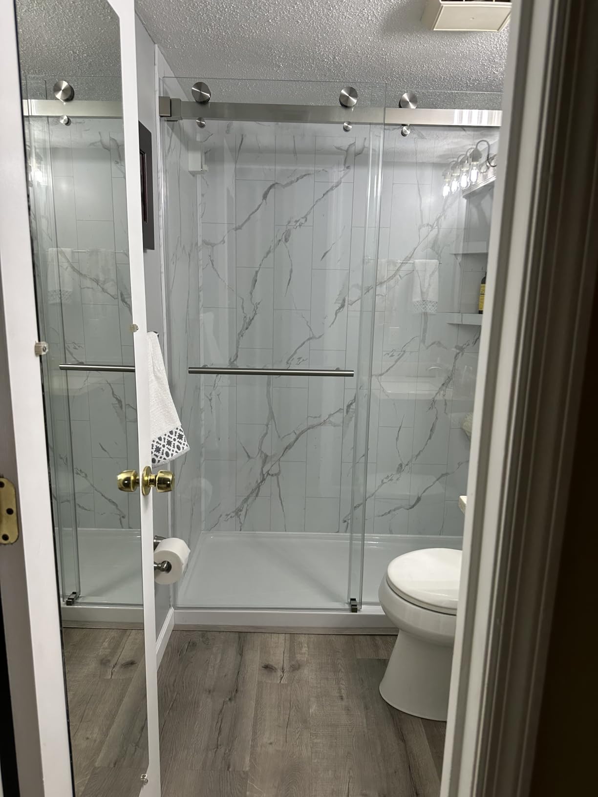 Twinglide VITRA-200 Frameless Shower Door 56.5-60