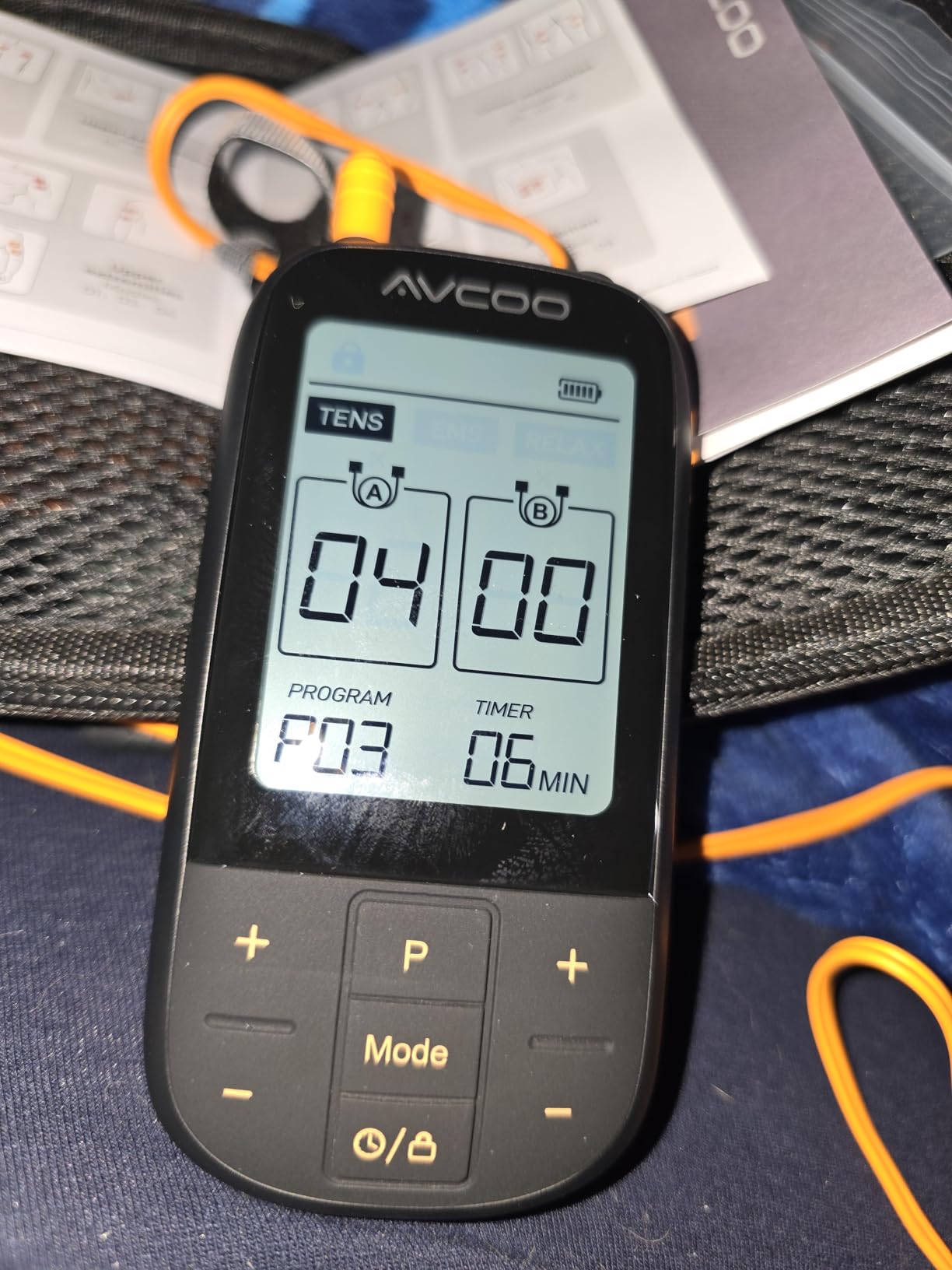 AVCOO 3-in-1 TENS Unit with EMS & Relax for Pain Relief, 32 Modes, EVA Case | EMS Muscle Stimulator with 40 Levels for Gradual Lower Back Pain Relief Therapy, Electronic Pulse Massager, 12 Electrode Pads customer photo 1
