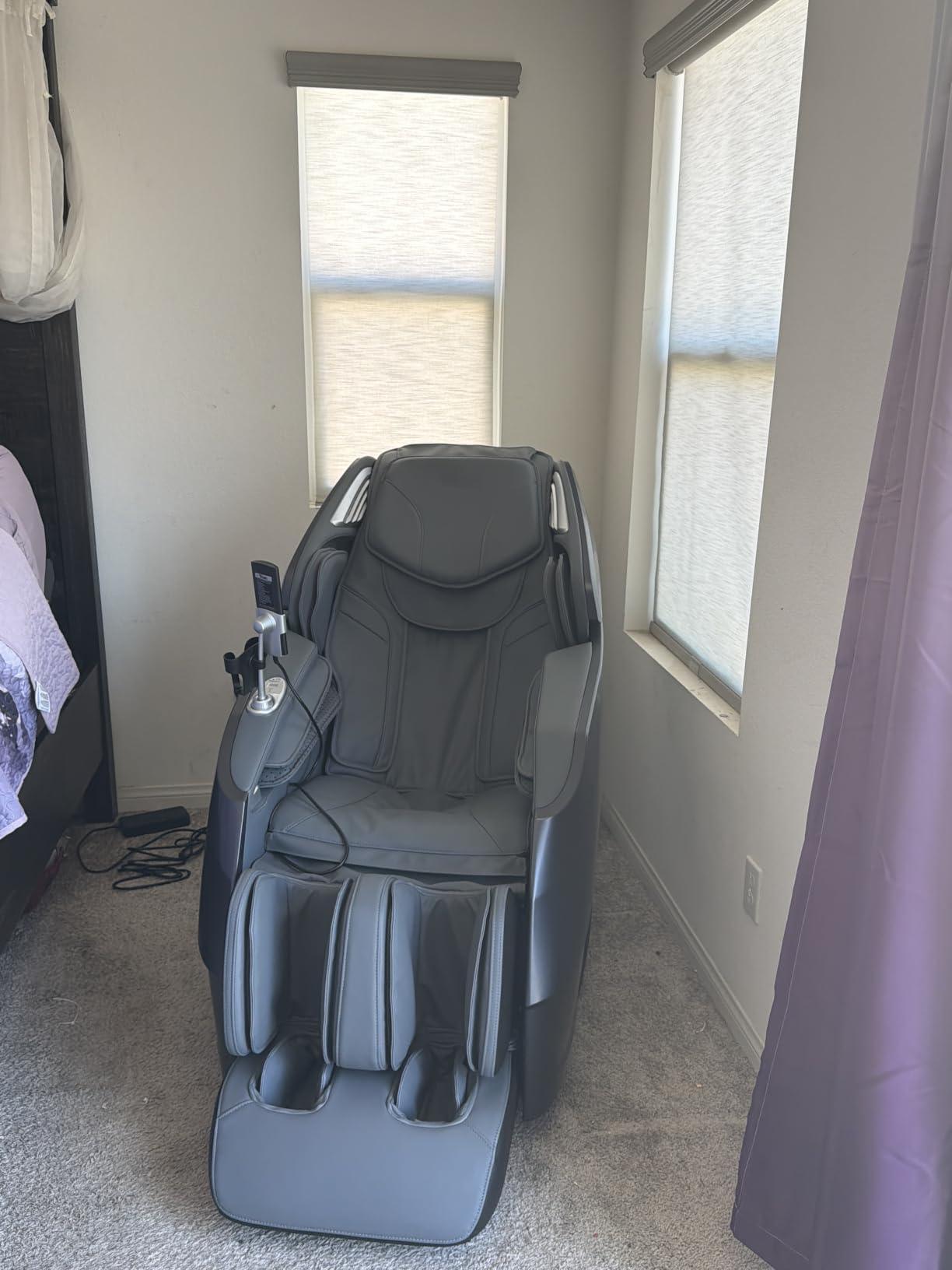Titan Rejūv 4D l Full Body Massage Chair l Shiatsu Recliner l SL Track l Health Detection l Full Body Stretching l Heating Therapy l 3 Stage Zero Gravity l Bluetooth Speaker (Brown) | For Back, Neck & Tired Legs customer photo 1
