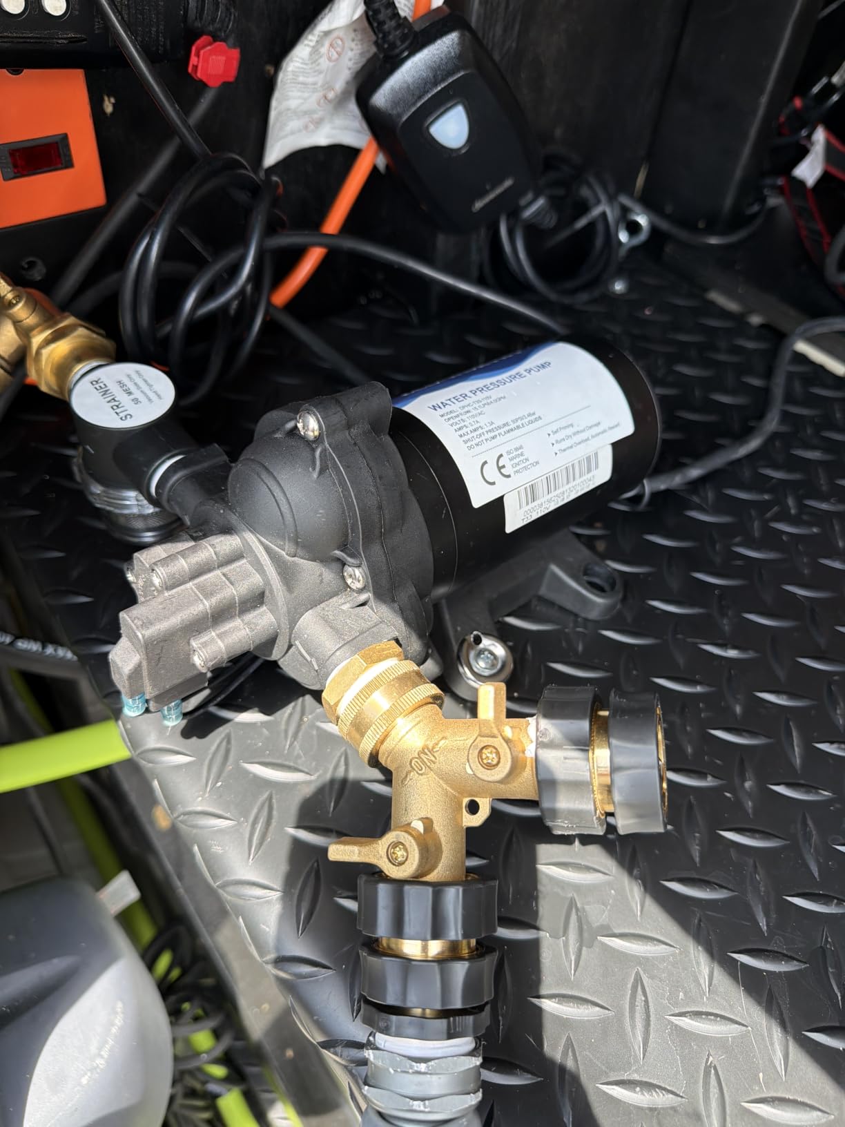 ECO-WORTHY 110V AC Fresh Transfer Diaphragm Water Pump On Demand 5.5GPM 70PSI High Pressure Water Booster Pump with Pressure Switch for Irrigation Garden Hose Sprinkler Home RV customer photo 2