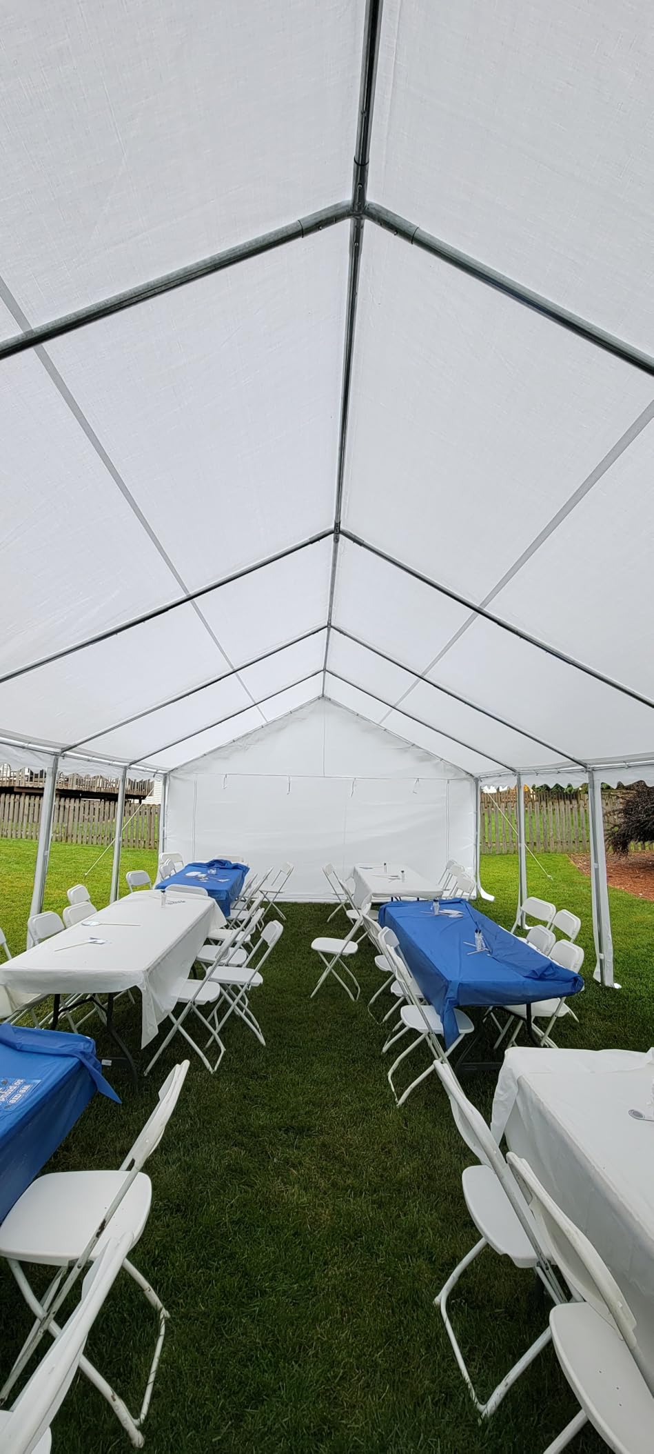 GREEN PARTY 16x20 ft Party Tent Heavy Duty, Outdoor Wedding Commercial Tent | Large Event Shelters, with 3 Carry Bags & Removable Sidewalls, Outdoor Canopy Gazebo, for Parties, Carport, Backyard, Patio customer photo 2