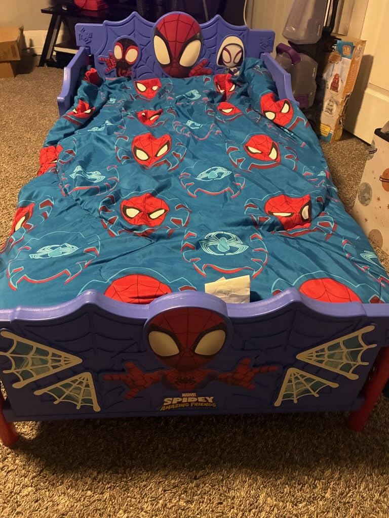 Delta Children Spidey and His Amazing Friends 3D Toddler Bed, Blue customer photo 1
