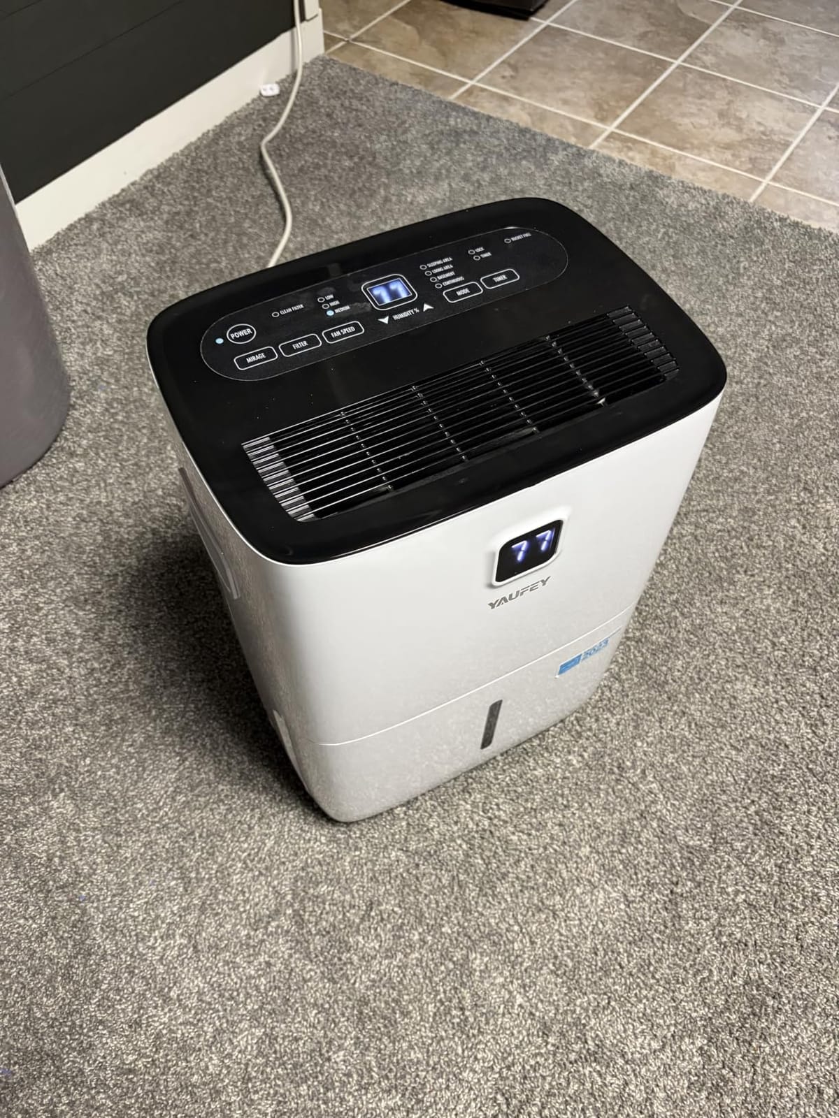 80 Pint Dehumidifier for Basement 5000 Sq. Ft. with Drain Hose, ENERGY STAR | Continuous Drain & Water Tank 1.06 Gal, Intelligent Humidity Control, Quiet Operation, Auto Shut Off, 24H Timer for Home customer photo 1