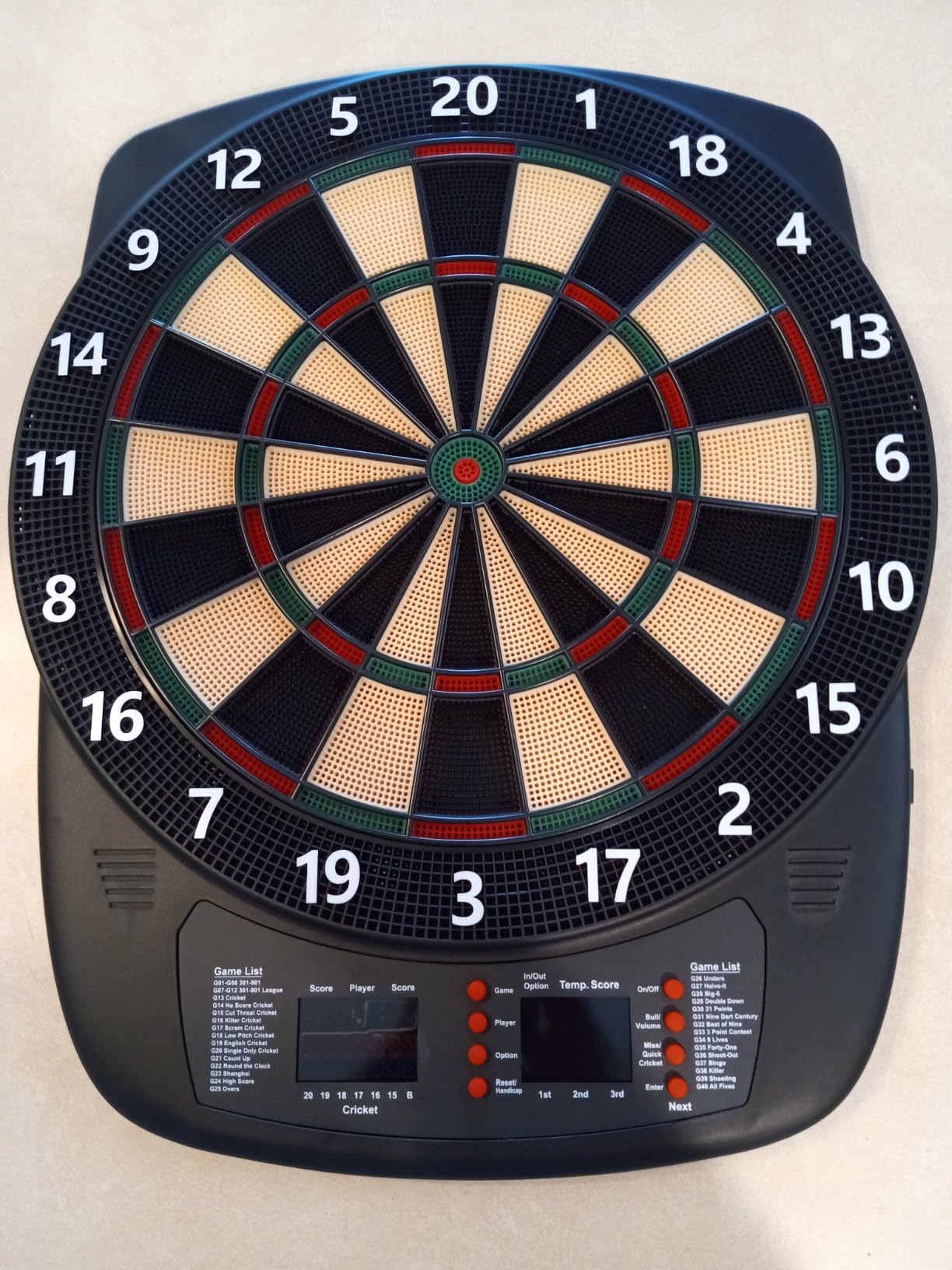 Electronic Dart Board, Low Bounce-Outs Soft Tip Dartboard with 40 Games, 427 Variations, Colorful LCD Display customer photo 2
