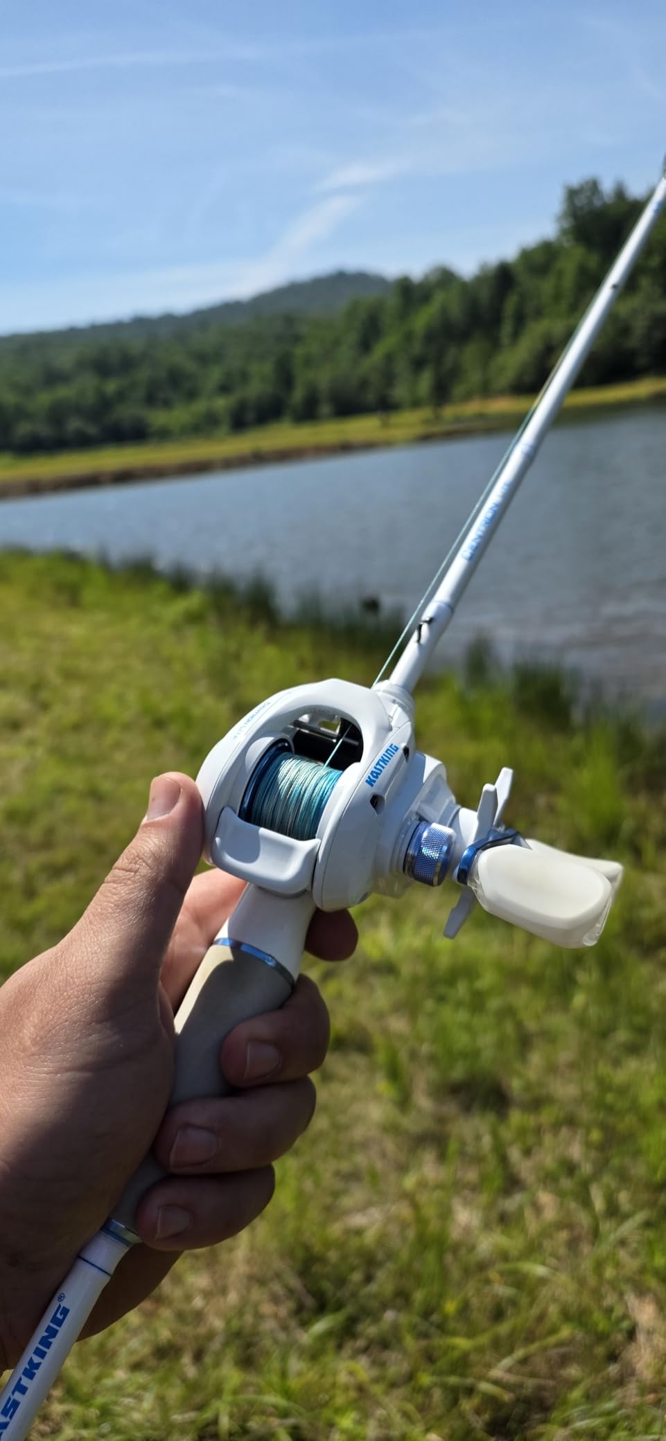KastKing Centron Lite Fishing Rod and Reel Combo, Baitcaster & Spinning | 2-Piece Rod, IM6 Graphite Blanks, Stainless Steel Guides with Ceramic Rings, EVA Handle, Freshwater Fishing customer photo 1