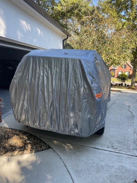 Motor Trend SafeKeeper All Weather Black Car Cover - Advanced Protection Formula, Waterproof 6-Layer for Outdoor Use, for Sedans Up to 210