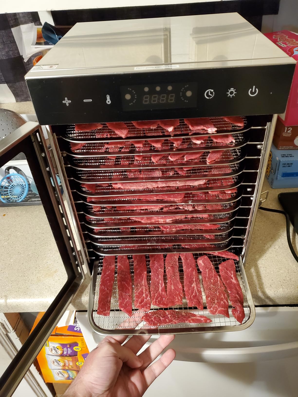 HOPERAN 12 Tray Food Dehydrator Machine for Jerky, Fruit, Herb & Dog Treats customer photo 1