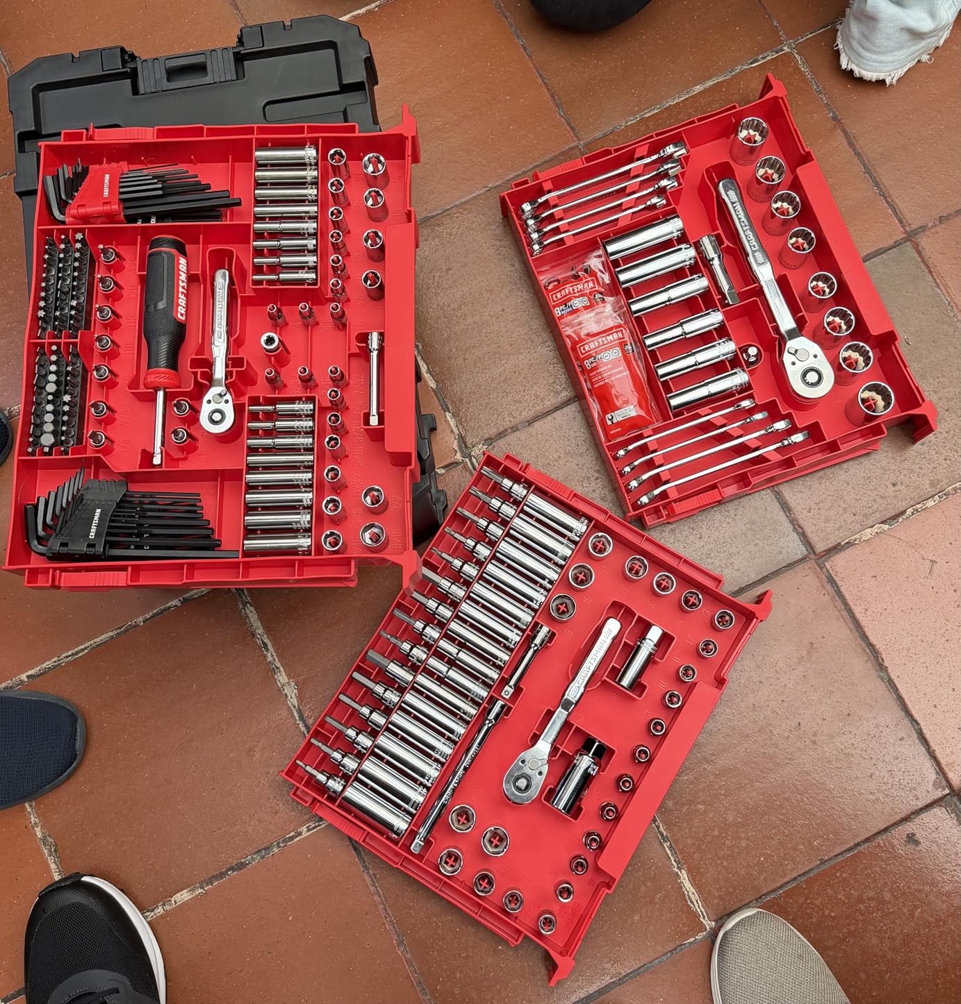 Craftsman 262-Piece Mechanic Tool Set with 3-Drawer VERSASTACK Box, SAE and Metric Socket Set, Car and Motorcycle Tool Kit with Combination Wrenches and Spark Plug Sockets, 90-Tooth (CMMT45309) customer photo 1