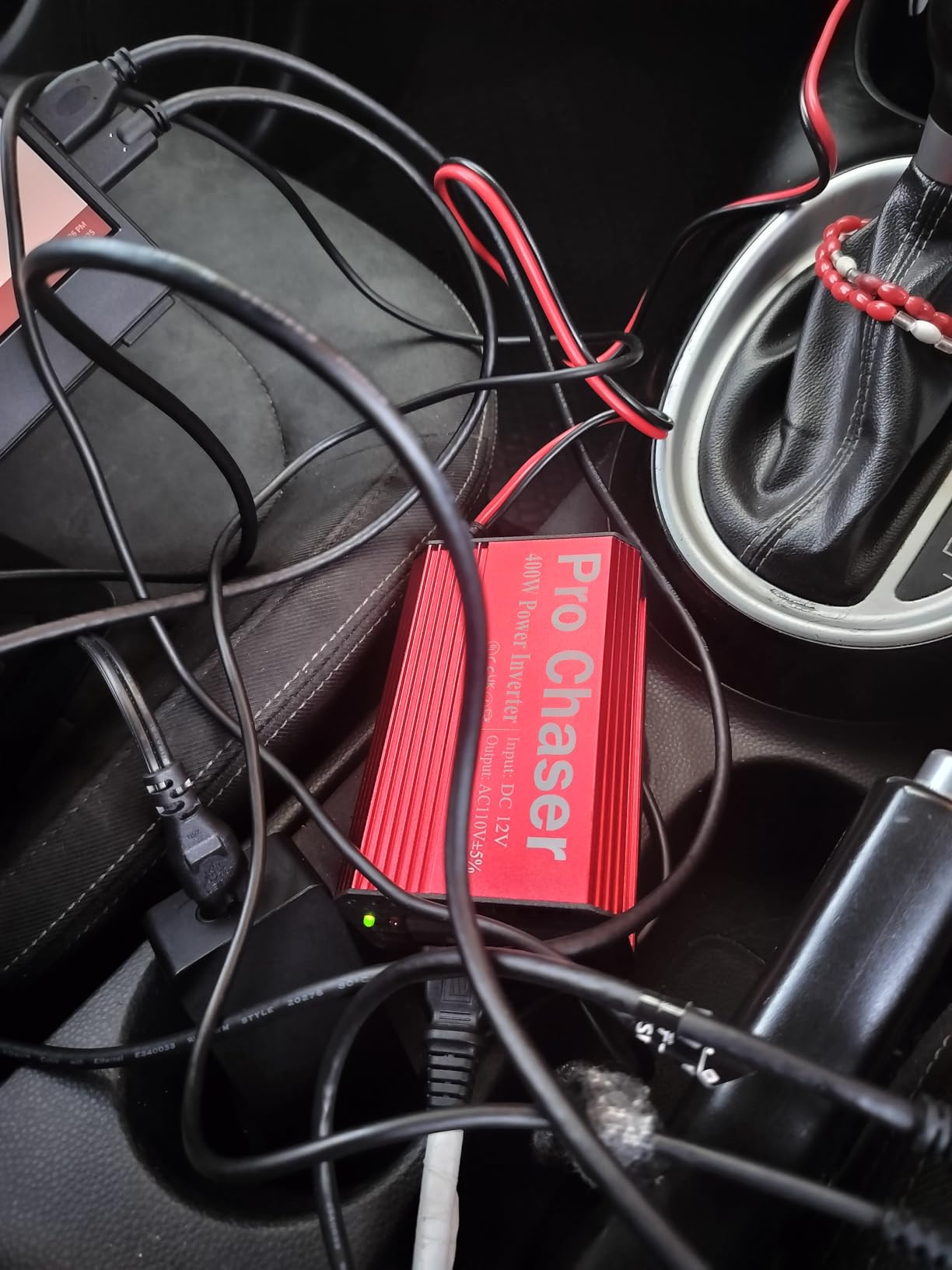 Pro Chaser 400W Power Inverters for Vehicles DC 12v to AC 110v Car Inverter with 6.2A Dual USB Charging Ports, Dual AC Adapter for Laptops Air Compressor customer photo 1