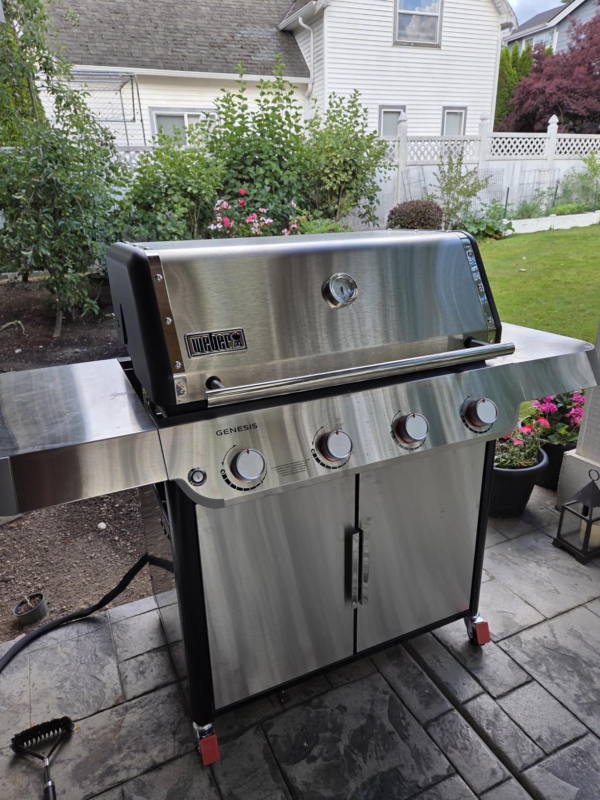 Weber Genesis S-415 Gas Grill, Natural Gas Grill, Stainless Steel BBQ Grill customer photo 1