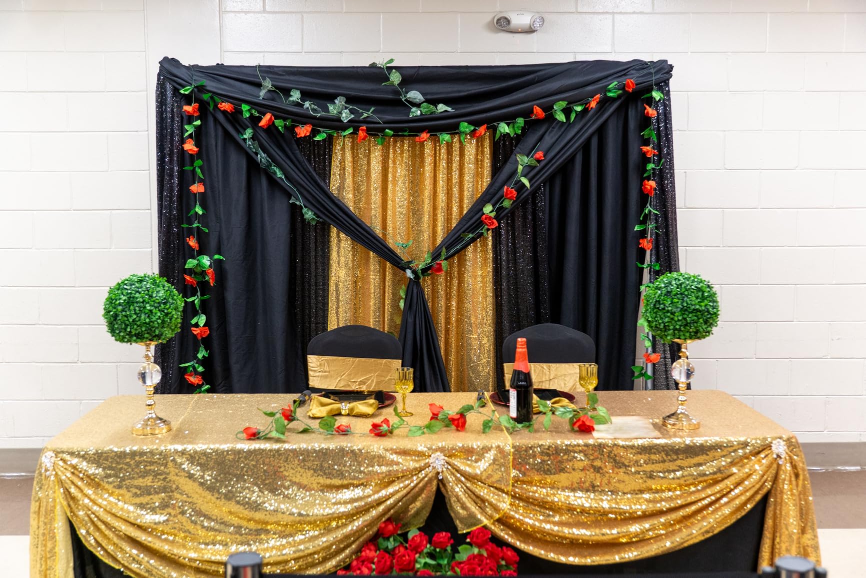 Heavy Duty Backdrop Stand 10x10ft, Pipe and Drape Background Stand | Adjustable Photo Background Frame, Sturdy Metal Flat Base, Carrying Bag for Party, Photography, Wedding Decoration, Birthday customer photo 1