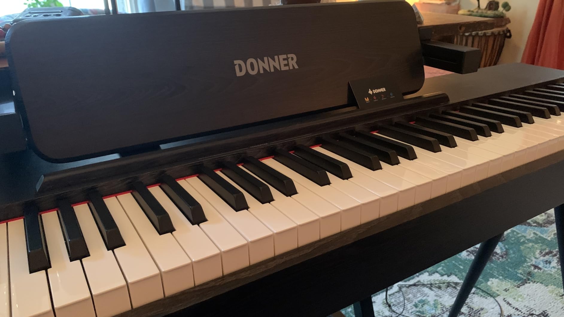 Donner OURA DDP-60 88 Key Digital Piano: Full Size Keyboard, Sensitive Touch, 8 Reverbs, Recording, 128 Voices. Includes Three Pedal, Electric Piano Keyboard for Beginners customer photo 1