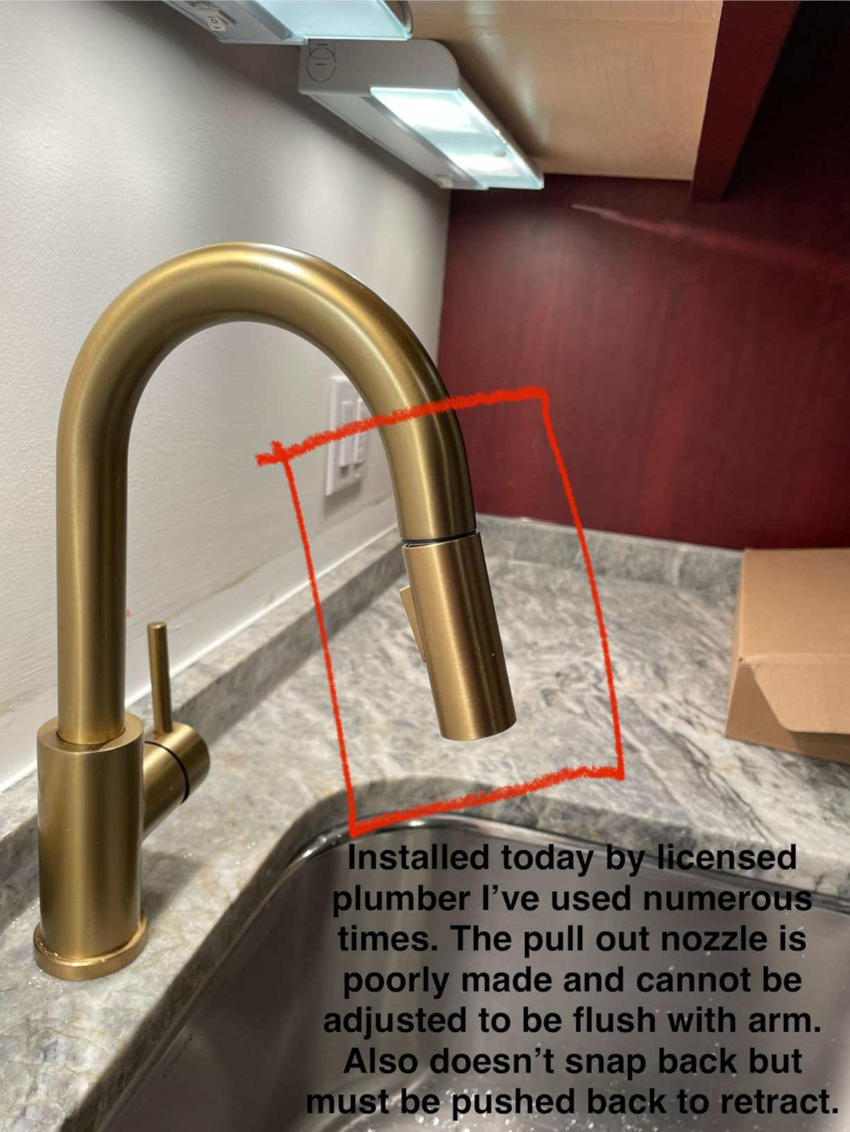 CENOSA Pot Filler Faucet Brushed Nickel for Kitchen Over Stove | 22.5 Inch Wall Mount Folding Stretchable Kitchen Stainless Steel Pot Filler Double Joint Swing Arm Two Handles NPT customer photo 2