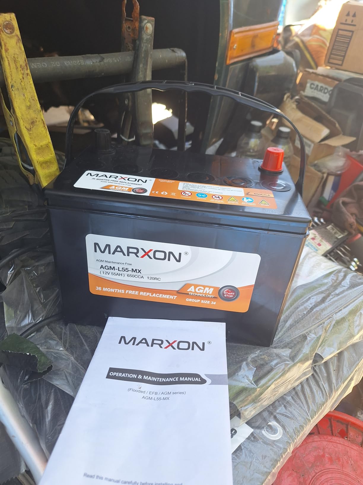 MARXON Group 47 H5 L2 Car Battery 12v 60AH 660CCA AGM Maintenance Free Start-Stop, Three Years Warranty customer photo 1