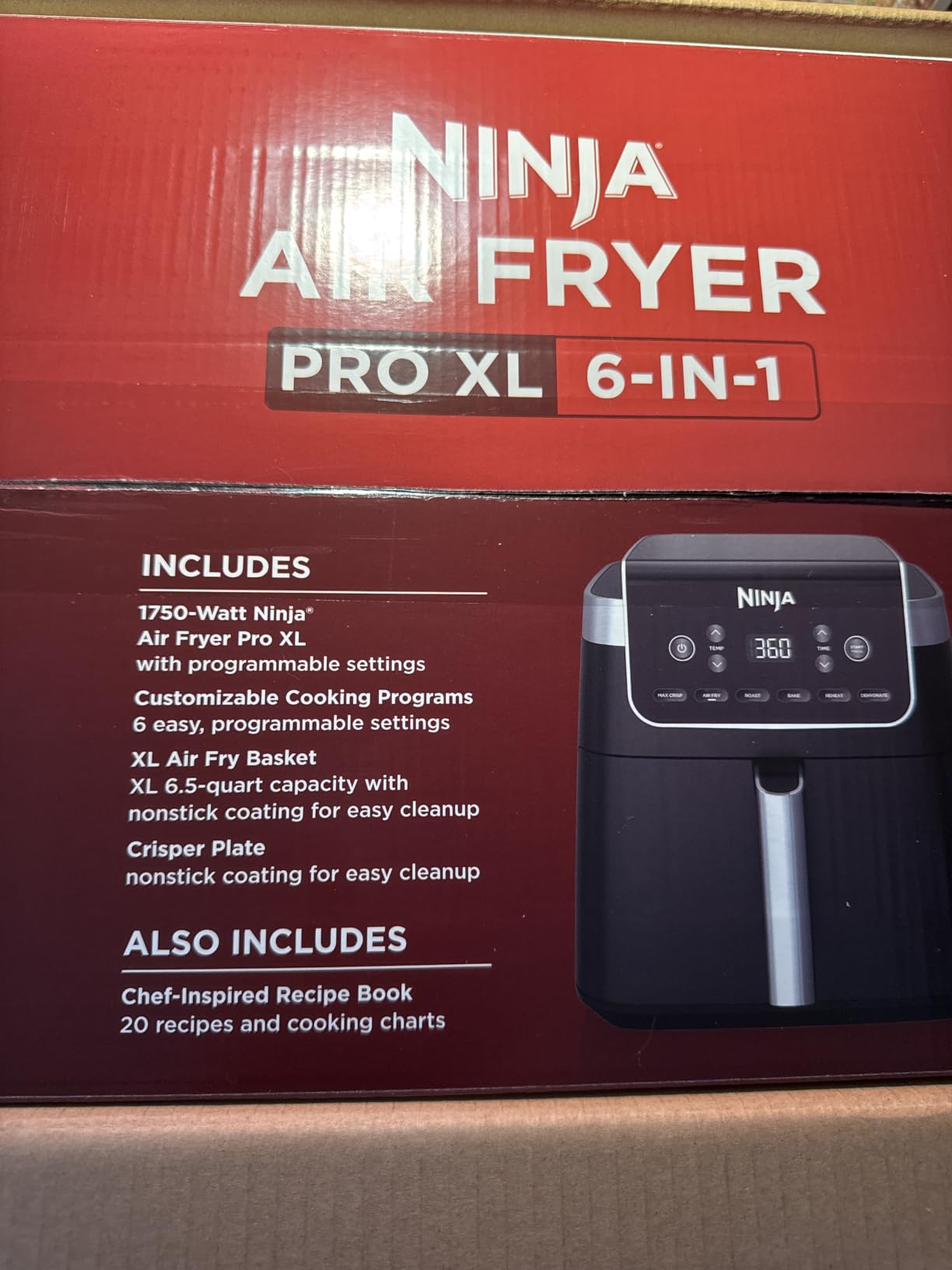 Ninja Air Fryer XL with MaxCrisp, 6.5 Qt, 6-in-1, Grey, AF181 customer photo 1