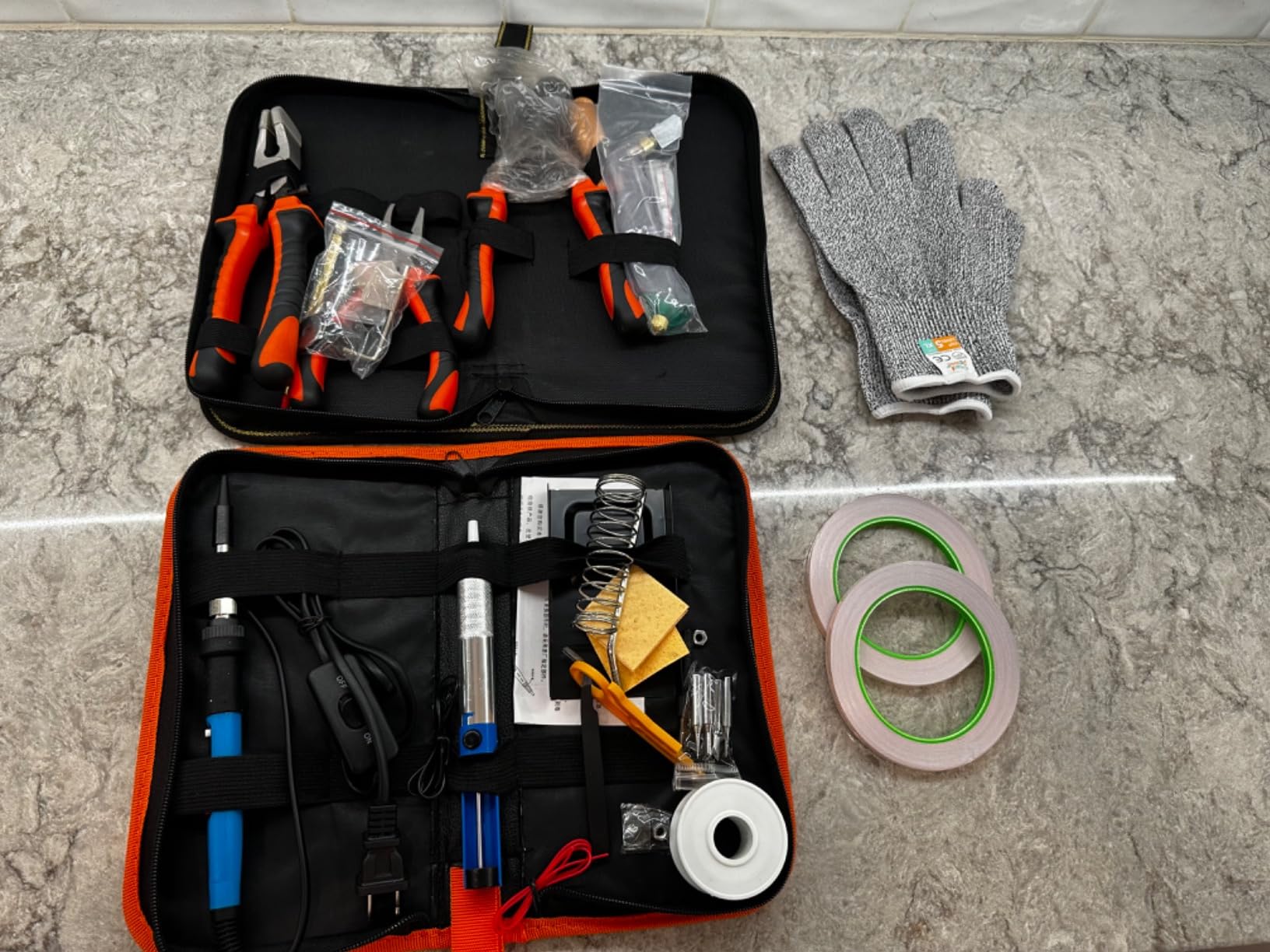 Stained Glass Kit, Stained Glass Supplies, Stained Glass Kits for Adults, with 100W Soldering Iron Kit, 2mm 60/40 Solder Wire, Glass Cutter Tool Kit customer photo 2