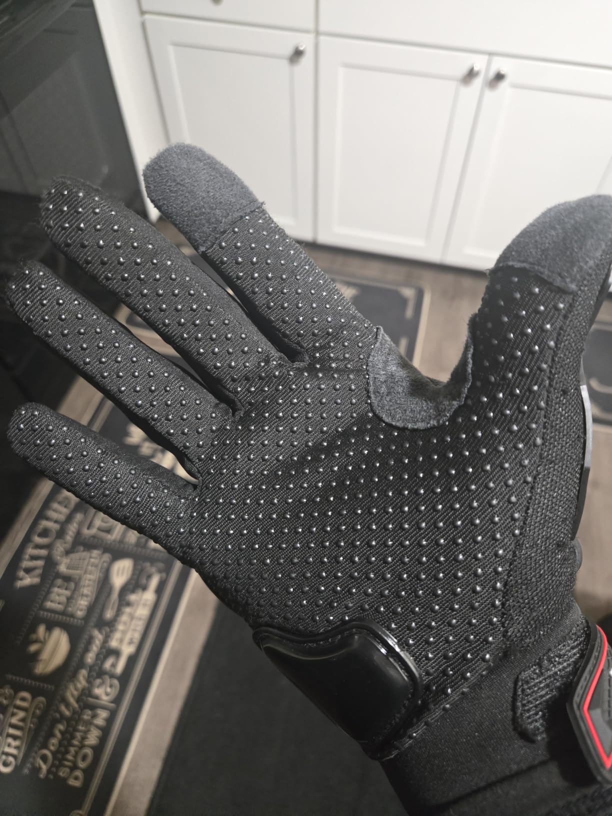KEMIMOTO Motorcycle Gloves for Men/Women, Touchscreen Dirt Bike Gloves with Shell, Anti-Slip for Motorbike, Riding, Racing, Cycling, Dirt Bike, ATV, UTV, Motocross, BMX, Hiking customer photo 1