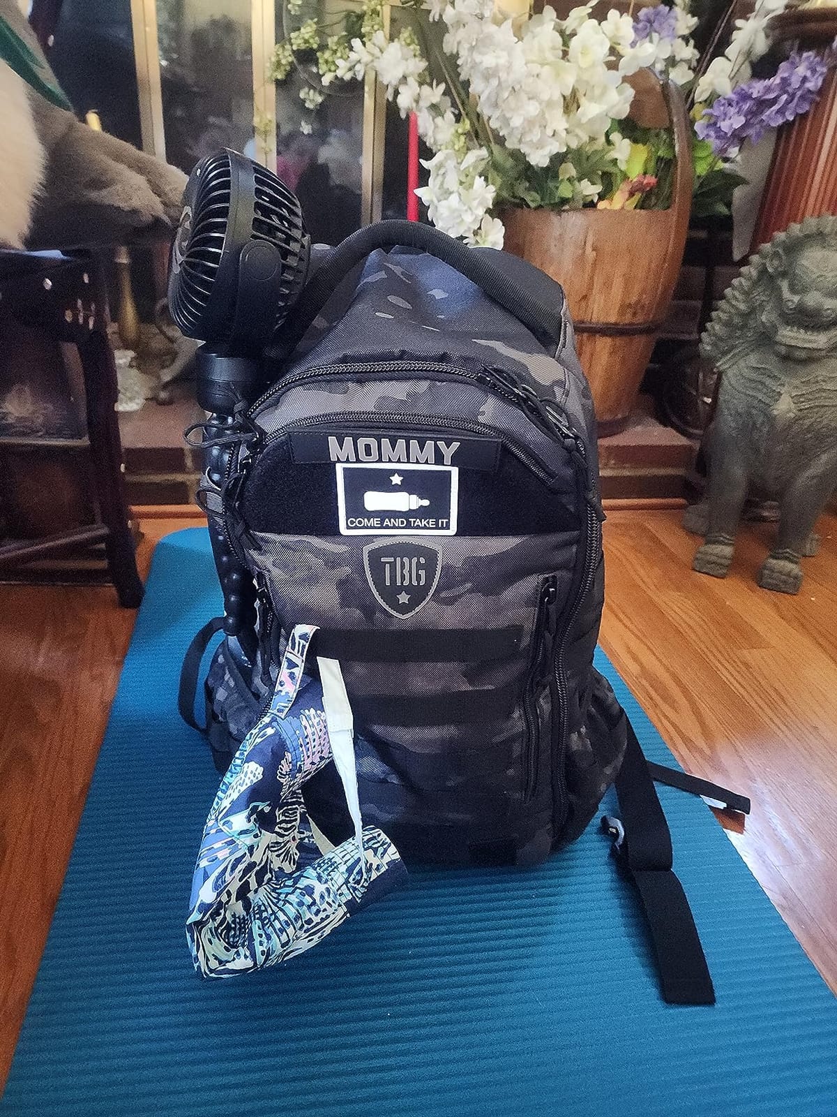 Tactical Baby Gear Daypack Tactical Diaper Bag Backpack | MOLLE-compatible tactical diaper backpack with built-in changing mat and stroller straps for organized parenting. customer photo 1