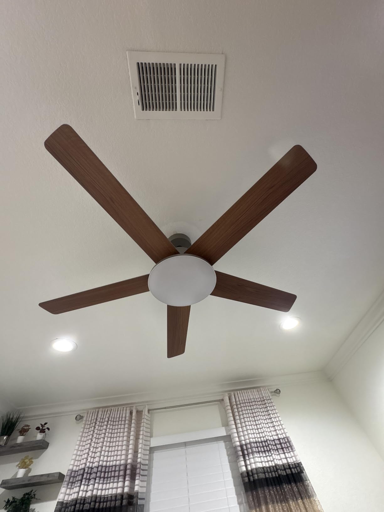 DREO Smart Ceiling Fan with Lights, 52 Inch, 12 Speeds & 3 Fan Modes, Stepless, Dimmable LED Light, Timer, 22dB Quiet DC Motor, Remote/APP/Alexa Control, Black Ceiling Fans Indoor, 2026 Upgraded customer photo 2