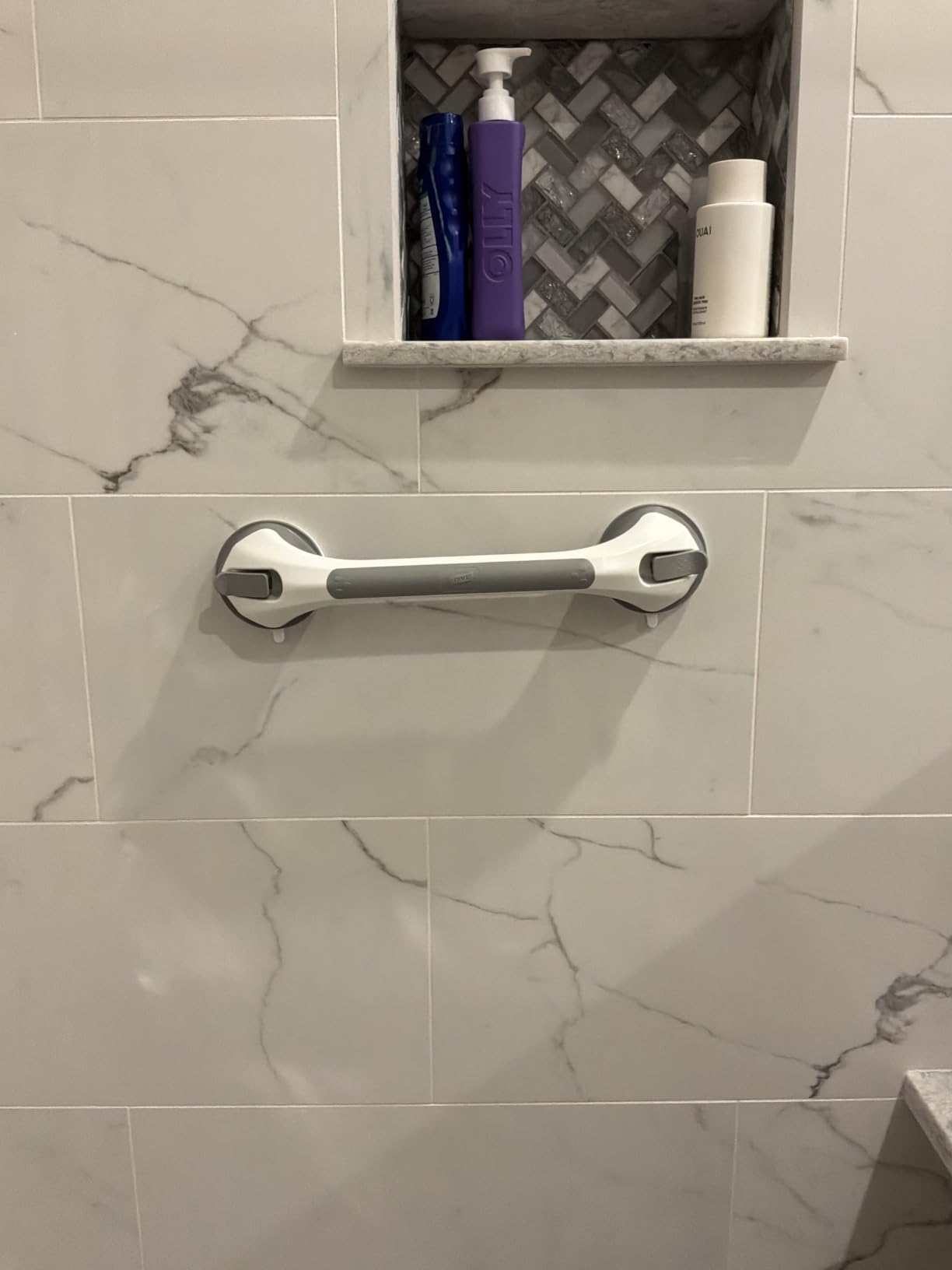TAILI Shower Grab Bars, Shower Handles for Elderly Suction, 2 Pack 12.2